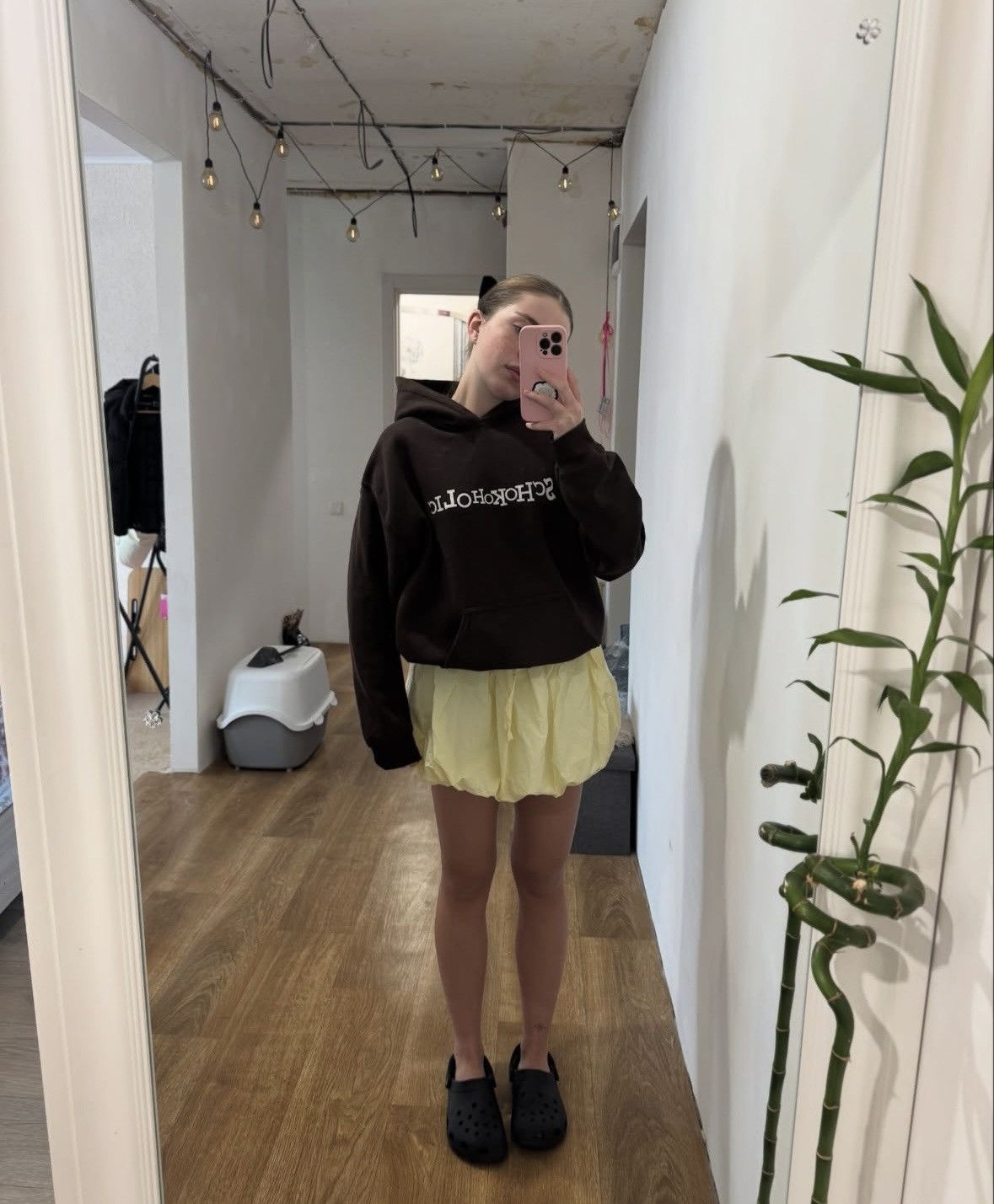 Vintage “SCHOKOHOLIC” VINTAGE GILDAN HUMOR BOXY FIT BROWN HOODIE Size M / US 6-8 / IT 42-44 - 6 Thumbnail
