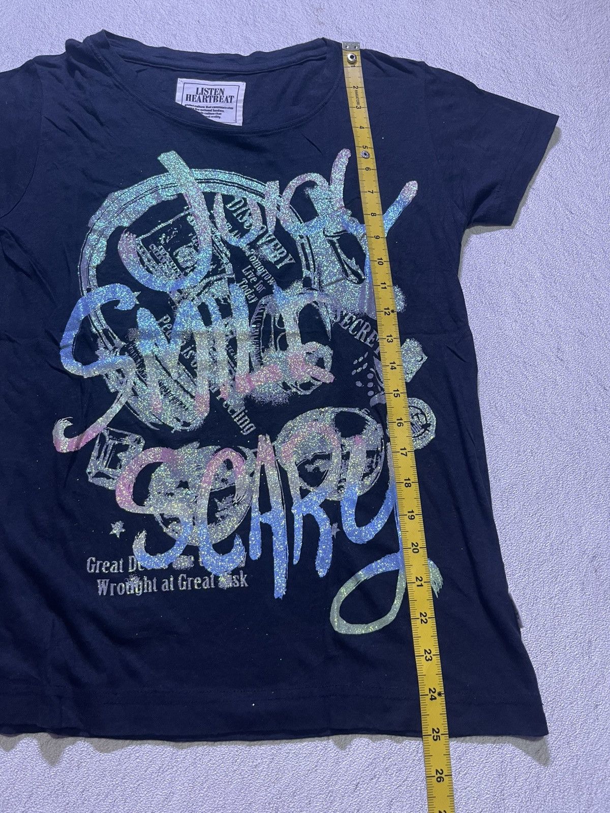 Japanese Brand Y2K LISTEN HEARTBEAT short sleeve tshirt Size M / US 6-8 / IT 42-44 - 9 Thumbnail