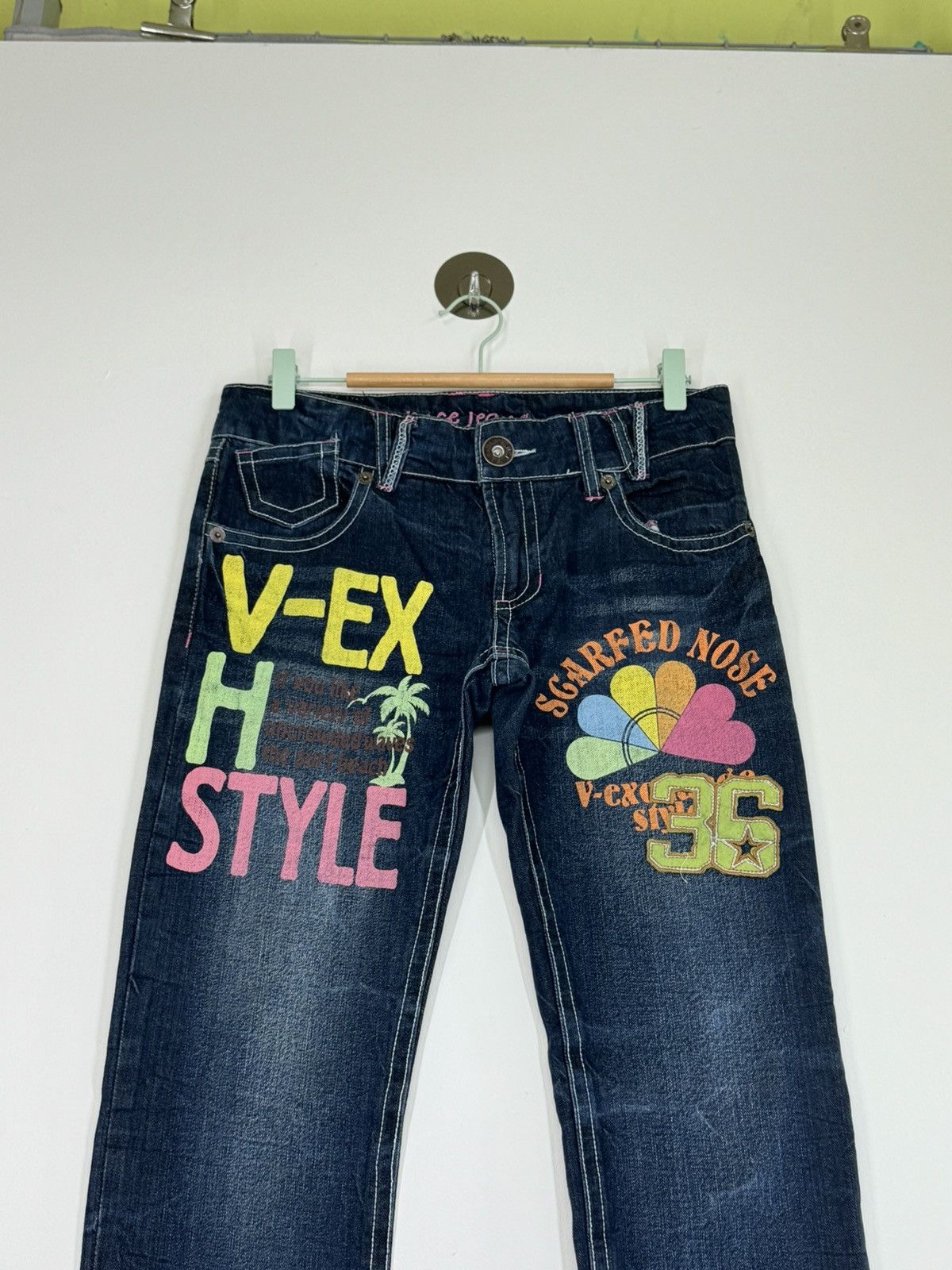 Designer × Japanese Brand × Vintage VTG VENCE DAICOCK PRINTED PATCHES DENIM Size US 30 / EU 46 - 3 Thumbnail