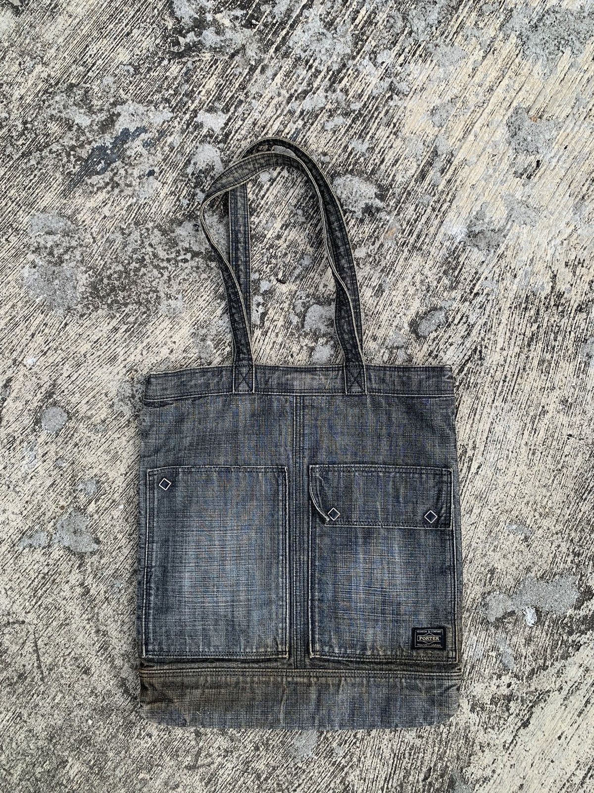 Porter Porter denim tote bag Size ONE SIZE - 1 Thumbnail