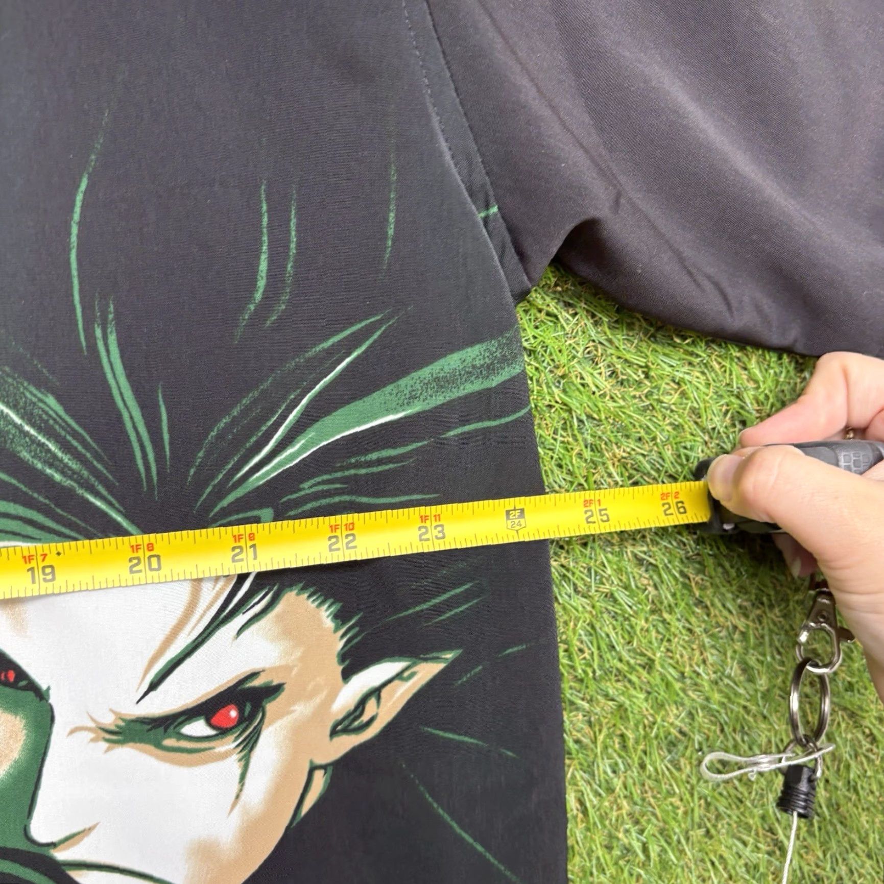 Vintage Match One Anime Shirt Mens XL Button-Up Polyester Cotton Orange Black Samurai Size US XL / EU 56 / 4 - 6 Thumbnail