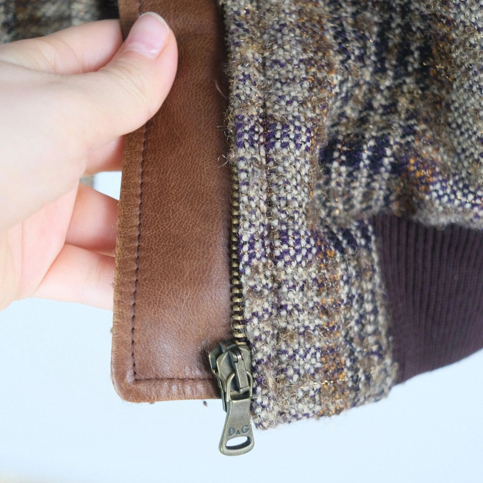 Dolce & Gabbana Y2K D&G Dolce & Gabbana Wool Leather Vest Size 40 Size S / US 4 / IT 40 - 8 Thumbnail