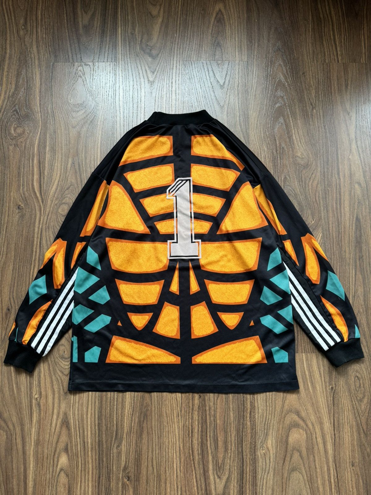 Adidas × Vintage Vintage Adidas Skeleton Longsleeve Jersey Soccer Football Size US L / EU 52-54 / 3 - 2 Thumbnail
