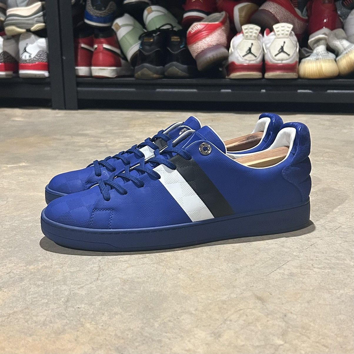 Designer × Louis Vuitton Louis Vuitton Damier Infini Frontrow Leather Sneakers US 9 Size US 9 / EU 42 - 1 Thumbnail