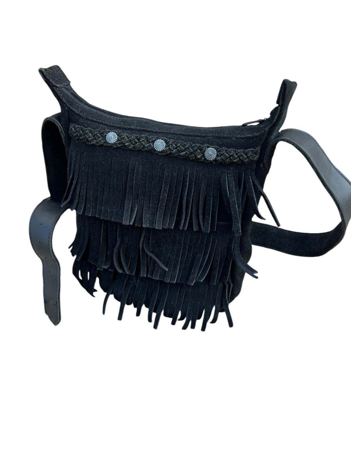 Leather Vintage Minnetonka Suede Leather Fringe Bag Sling Size ONE SIZE - 18 Thumbnail
