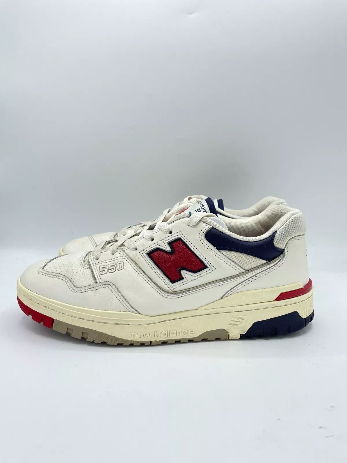 Aime Leon Dore × New Balance Aime Leon Dore New Balance 550 White Navy Red Size US 10 / EU 43 - 5 Thumbnail