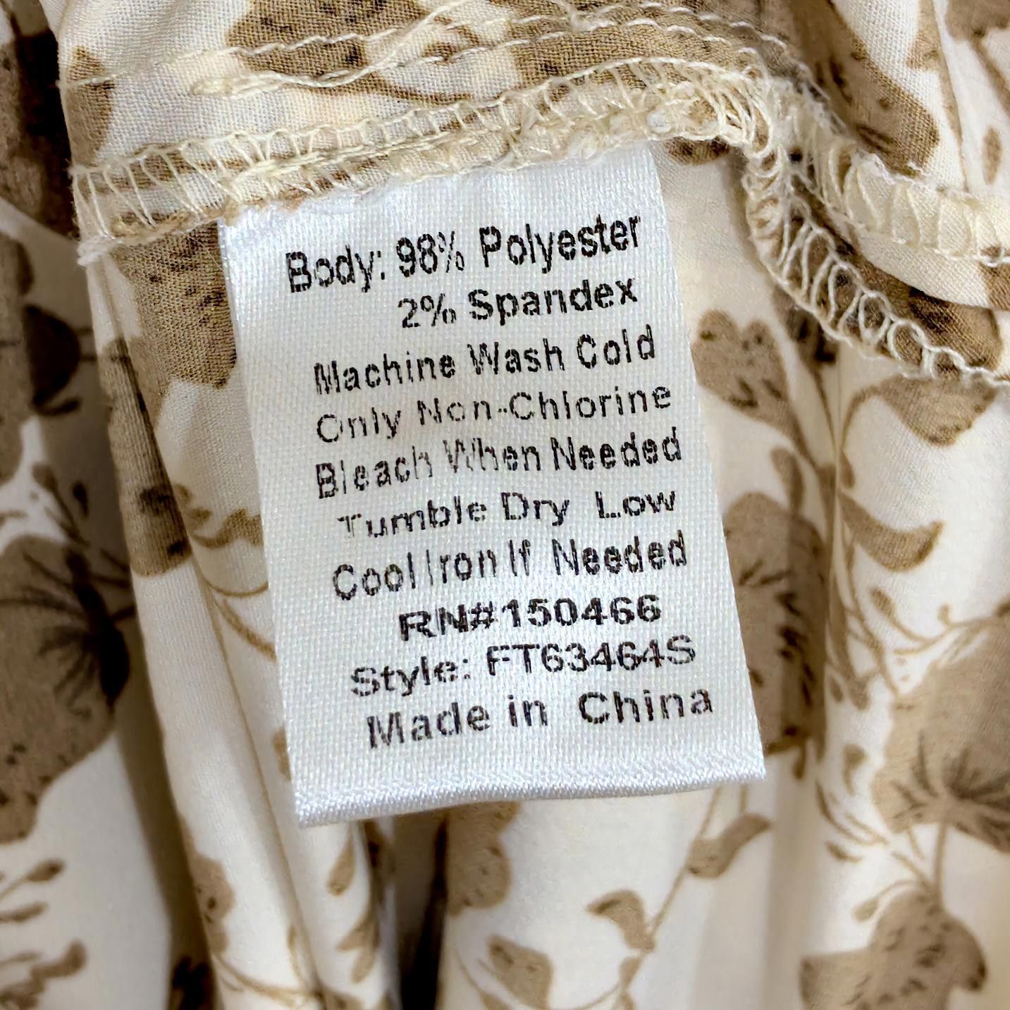 Designer Chic Floral Short Sleeve Shirt by Monday Fun - Size M Size M / US 6-8 / IT 42-44 - 5 Thumbnail