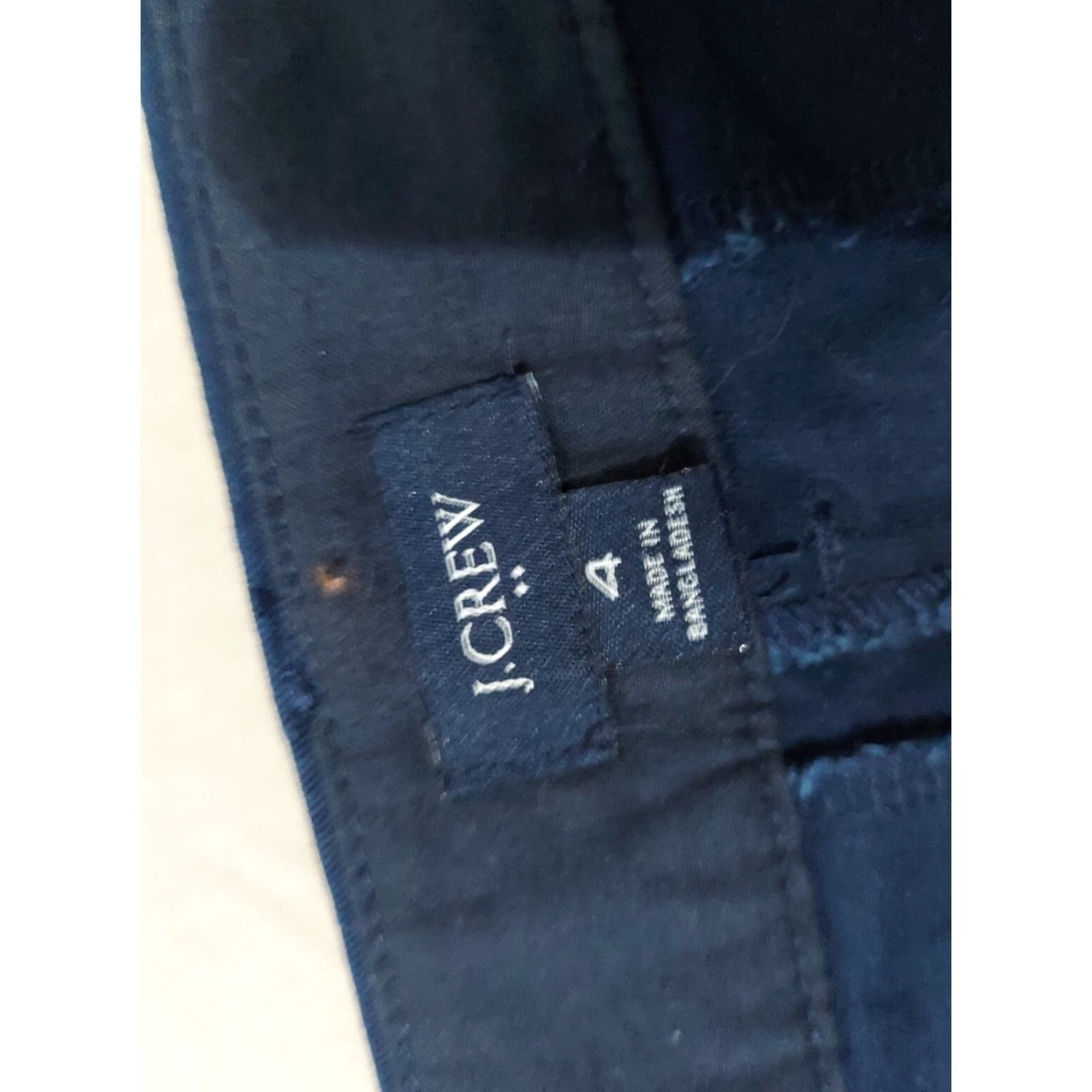 J.Crew Womens J. Crew Shorts Chino Cotton Navy Blue 4 Khaki Stretch Chino Regular Womens Menus Size 27" / US 4 / IT 40 - 3 Thumbnail
