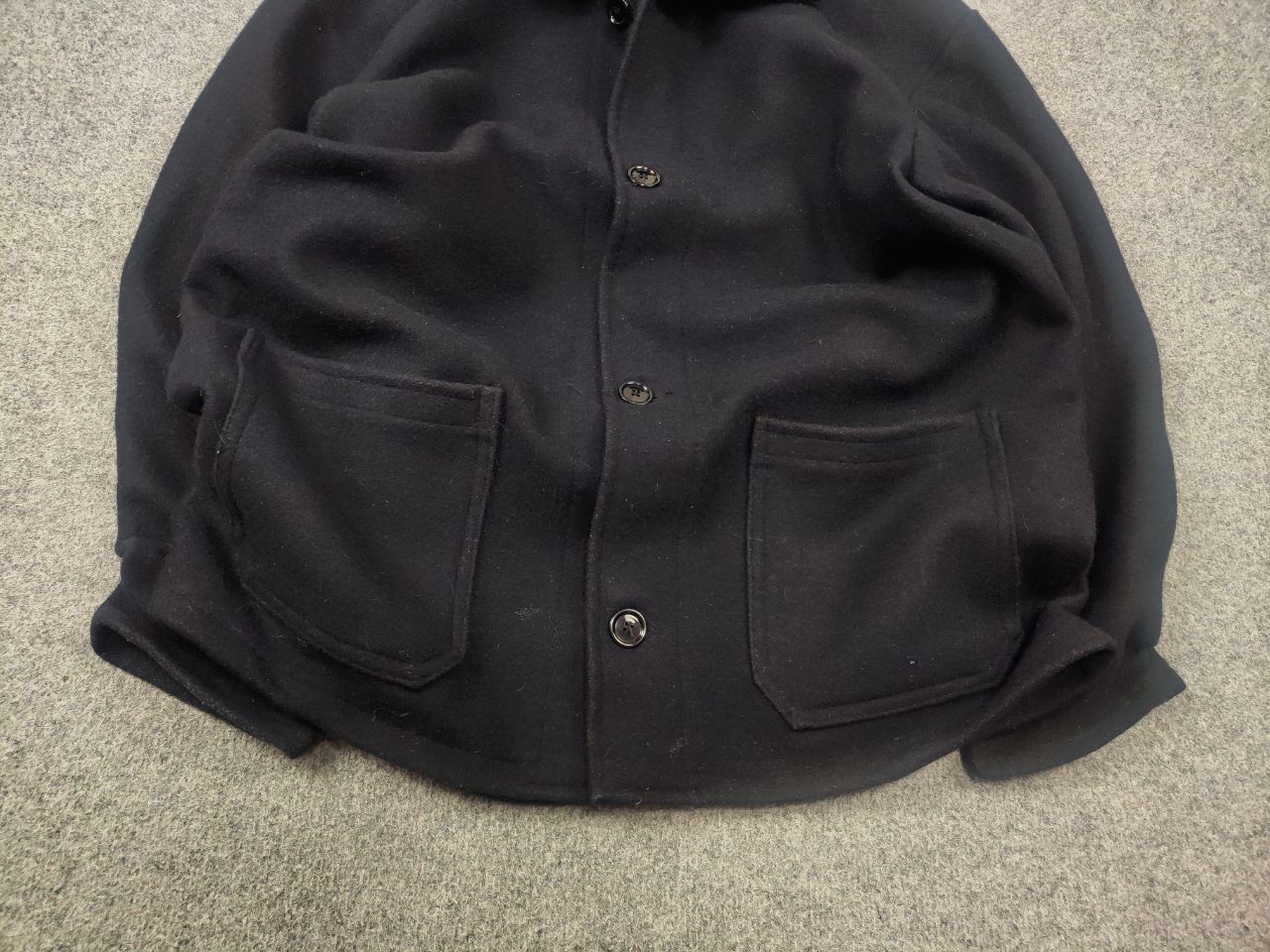 Vintage Vintage Lancashire overall Wool Chore Wool Black work Jacket Size US XL / EU 56 / 4 - 5 Thumbnail