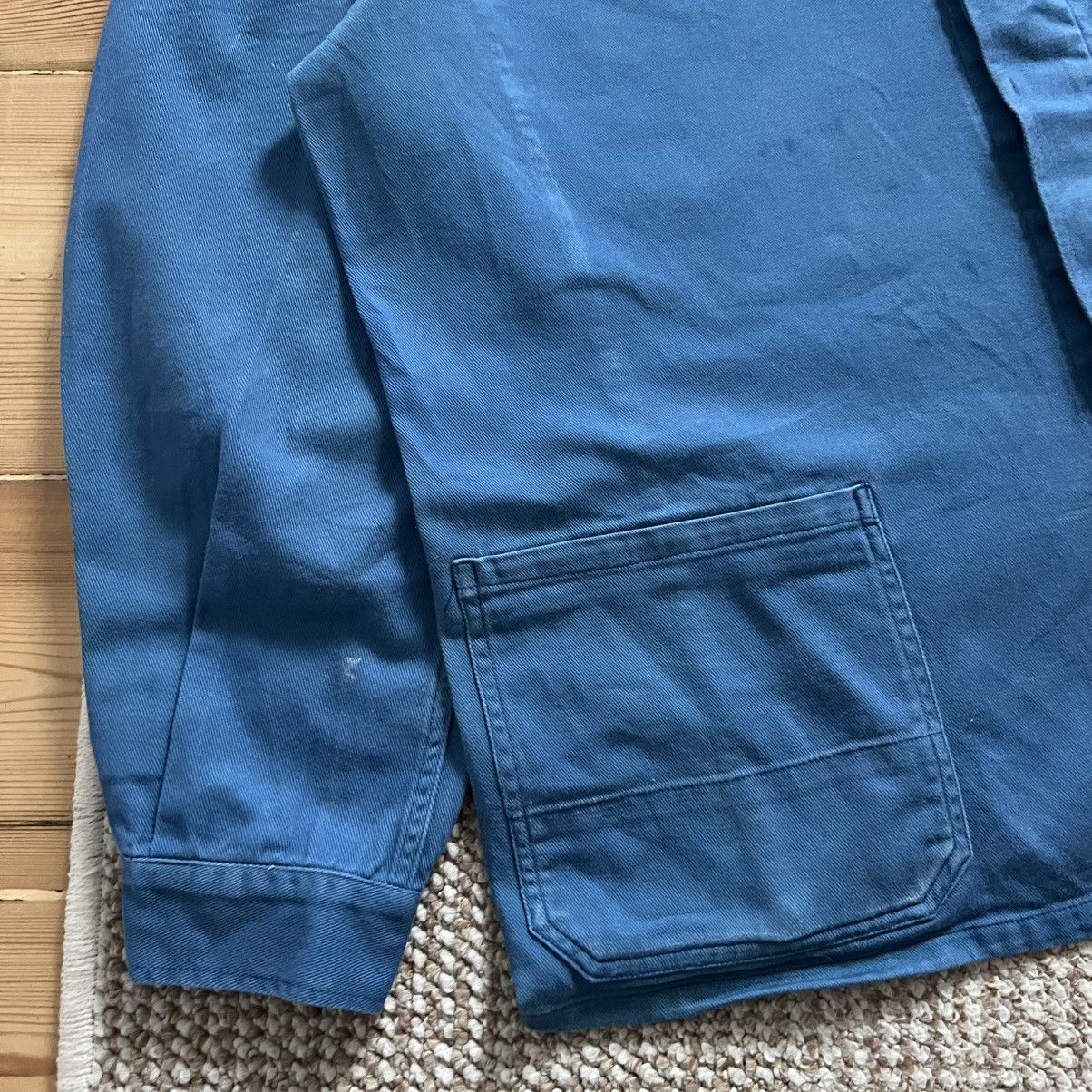 Vintage French faded cotton vintage workwear jacket Size US L / EU 52-54 / 3 - 5 Thumbnail