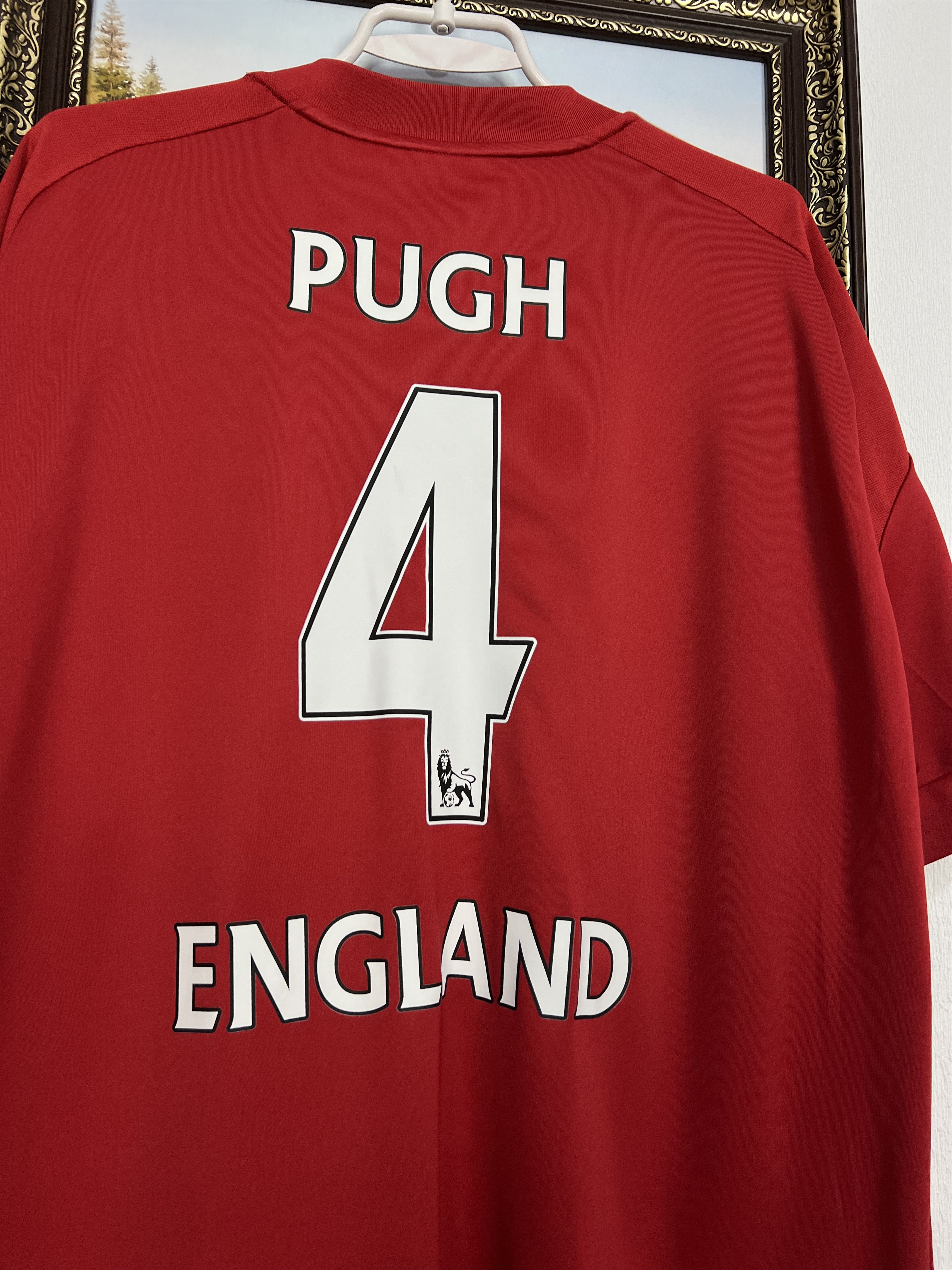 Adidas Stoke City Home football shirt Player Issue #4 Pugh Jersey Size US XXL / EU 58 / 5 - 10 Thumbnail