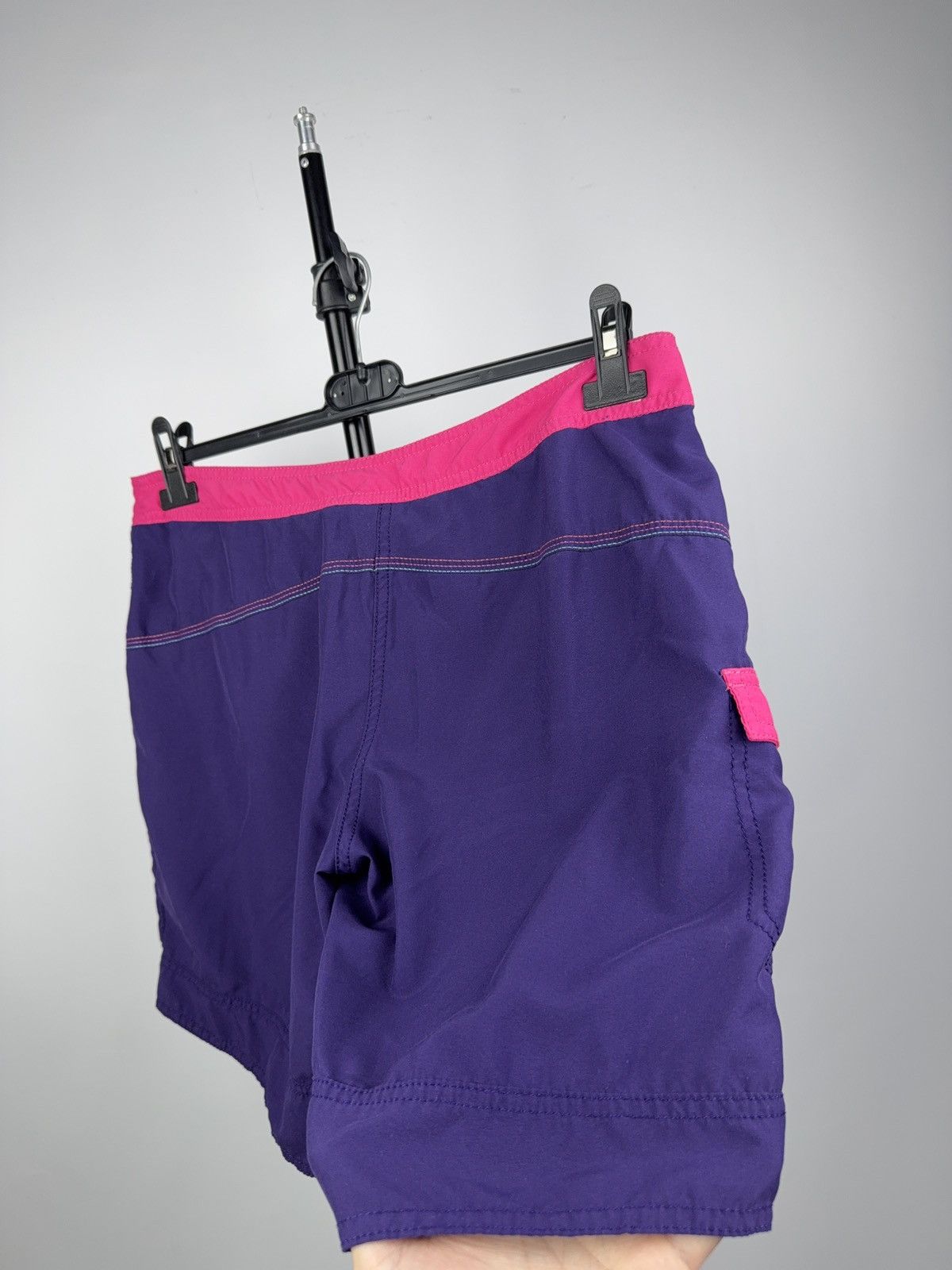 Adidas Adidas Y2K Floral Board Shorts Purple Pink 3-Stripes Wmns M Size 32" / US 10 / IT 46 - 8 Thumbnail