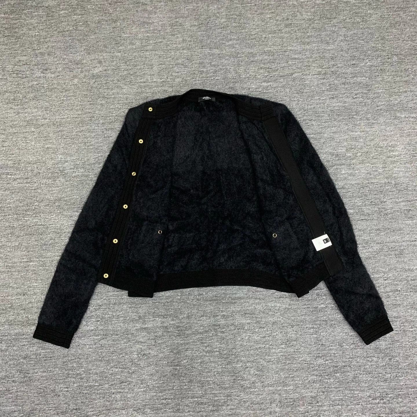 Balmain Balmain Black Fleece Short Cardigan Size XS / US 0-2 / IT 36-38 - 3 Thumbnail
