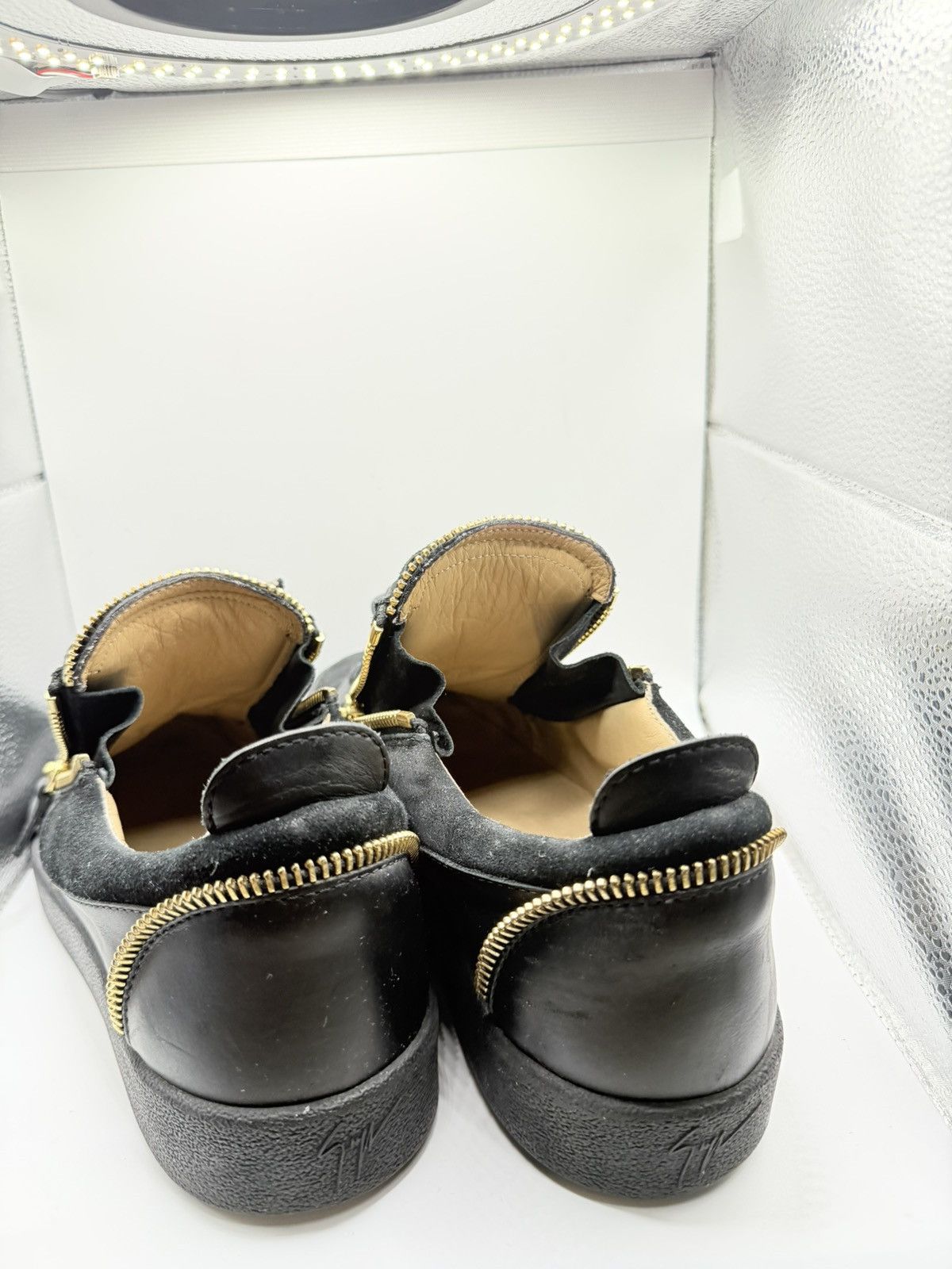 Giuseppe Zanotti Giuseppe Zanotti Black Low-Top Sneakers Size US 8.5 / EU 41-42 - 7 Thumbnail