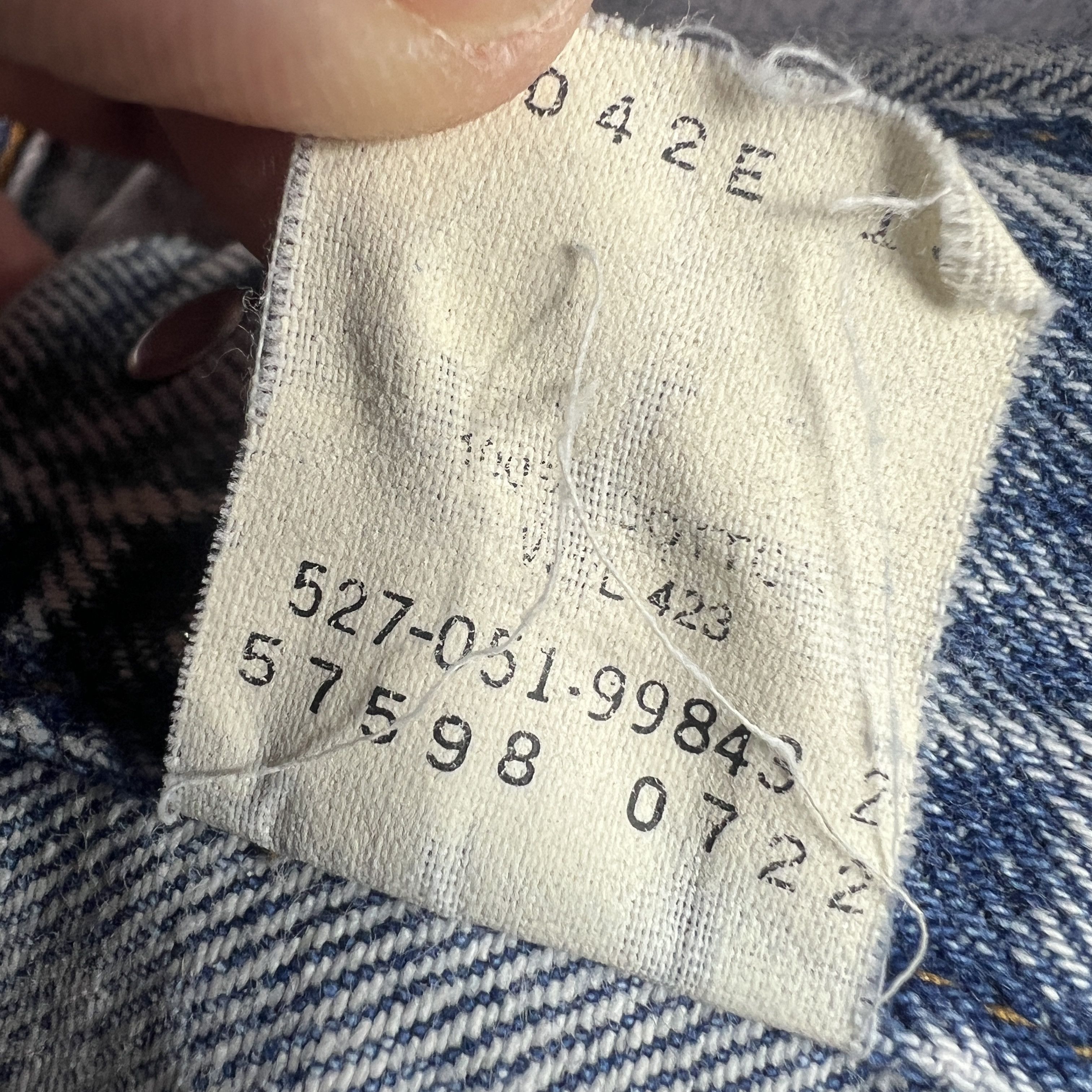 Levi's VTG Levi's Big Jean Jacket Faded Acid Wash Trucker USA Made Size L / US 10 / IT 46 - 10 Thumbnail