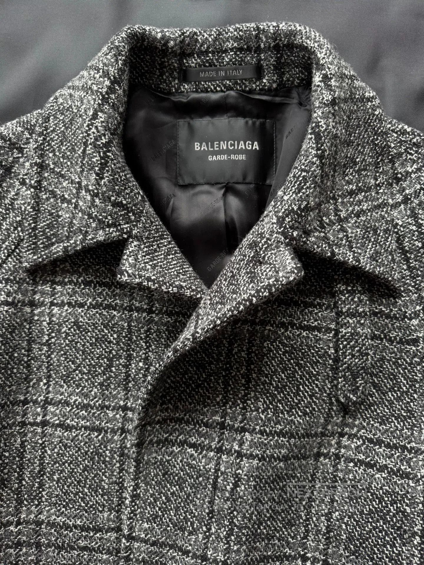 Balenciaga Balenciaga Wool Houndstooth Coat. Size S / US 4 / IT 40 - 3 Thumbnail