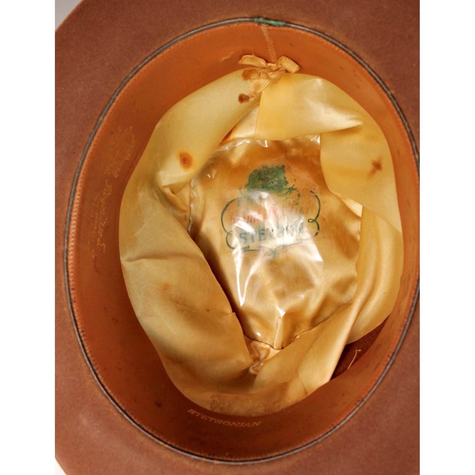 Stetson VINTAGE Stetson Hat Brown 1950s 70s Stetsonian Size 6 7/8 Mens Size ONE SIZE - 5 Thumbnail