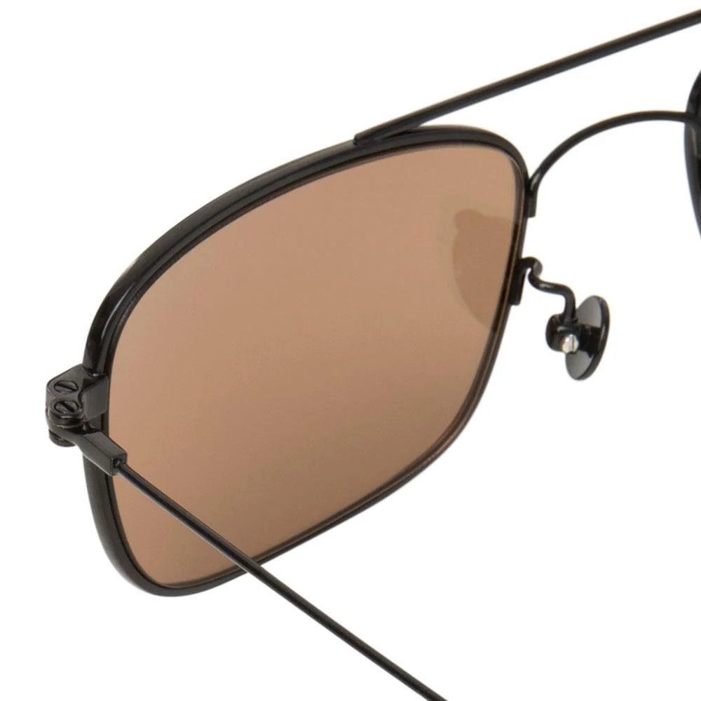 Ann Demeulemeester Ann Demeulemeester Sunglasses Black Titanium and Bronze Size ONE SIZE - 9 Thumbnail