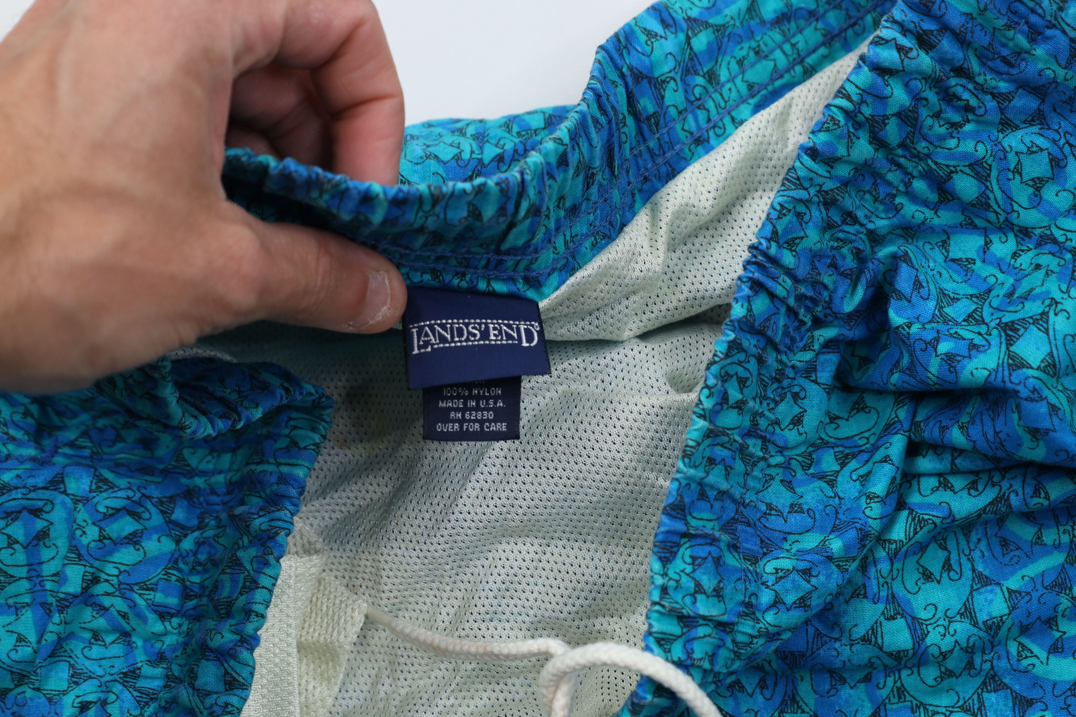 Lands' End Vintage 90s Lands End Lined Surf Swim Shorts Trunks USA Size US 36 / EU 52 - 7 Thumbnail