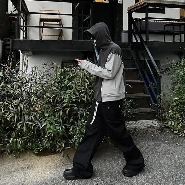VIBE Streetwear Drawstring Cargo Trousers Pants y2k style Size US 32 / EU 48 - 5 Thumbnail