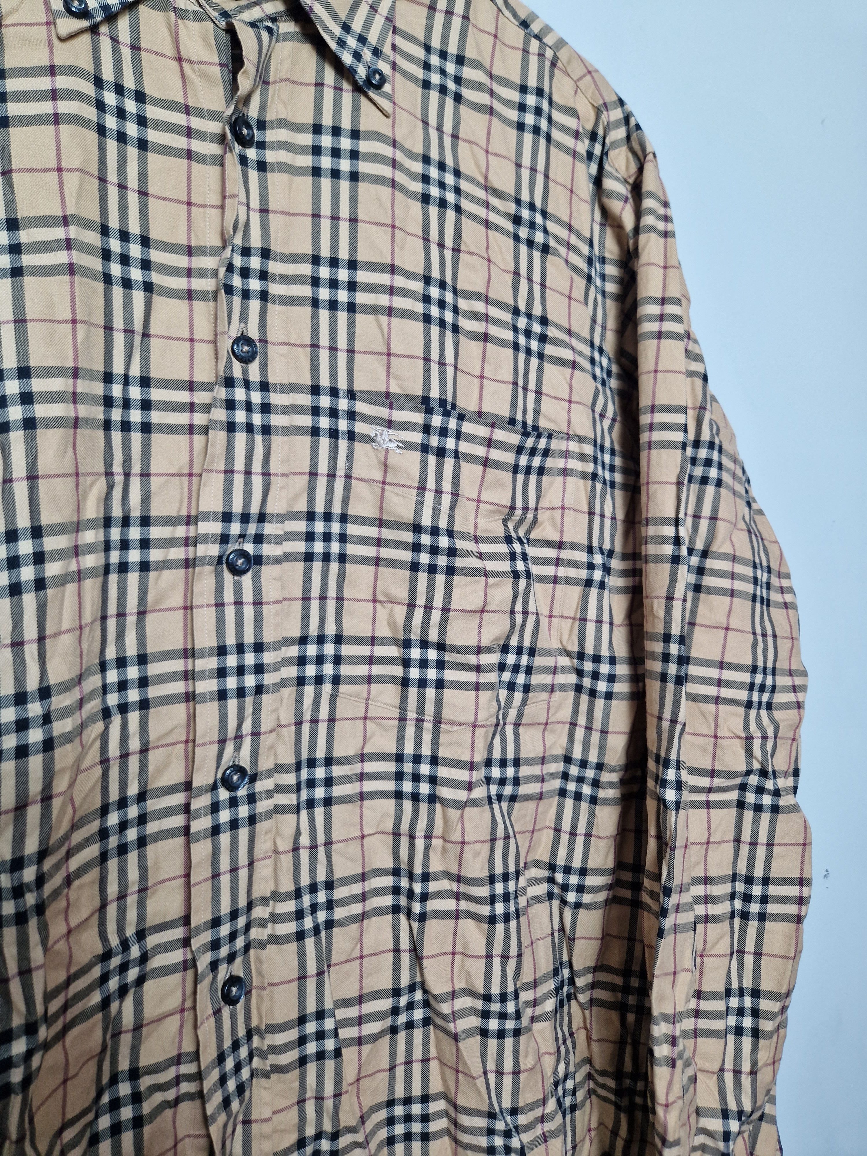 Burberry × Vintage Burberry vintage nova check shirt Size US XL / EU 56 / 4 - 4 Thumbnail
