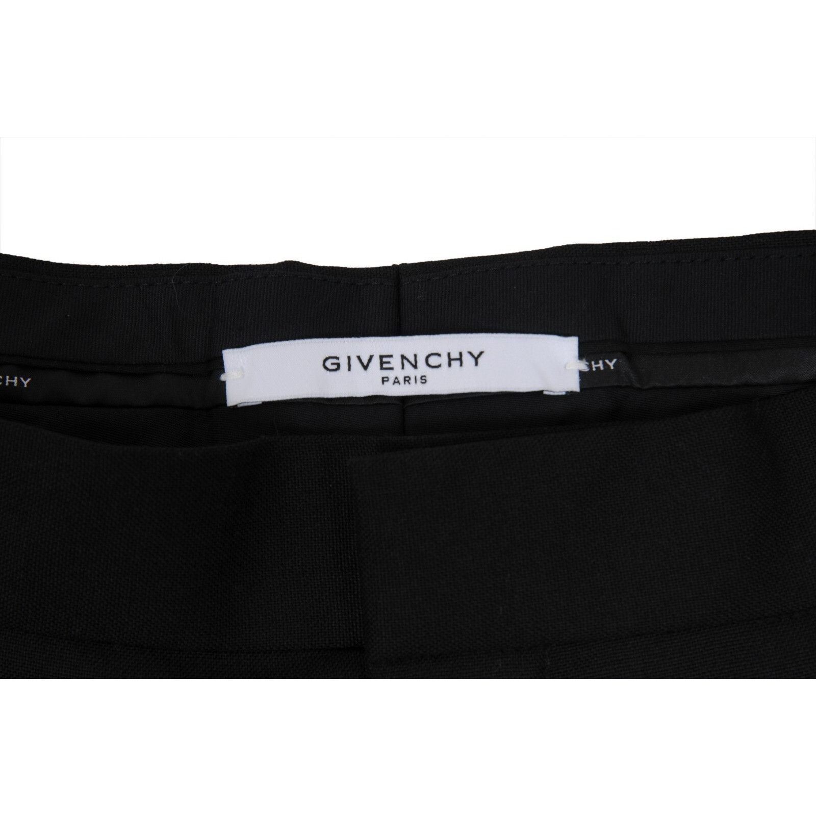 Givenchy Pleated Shorts Black Wool Blend Size US 34 / EU 50 - 3 Thumbnail