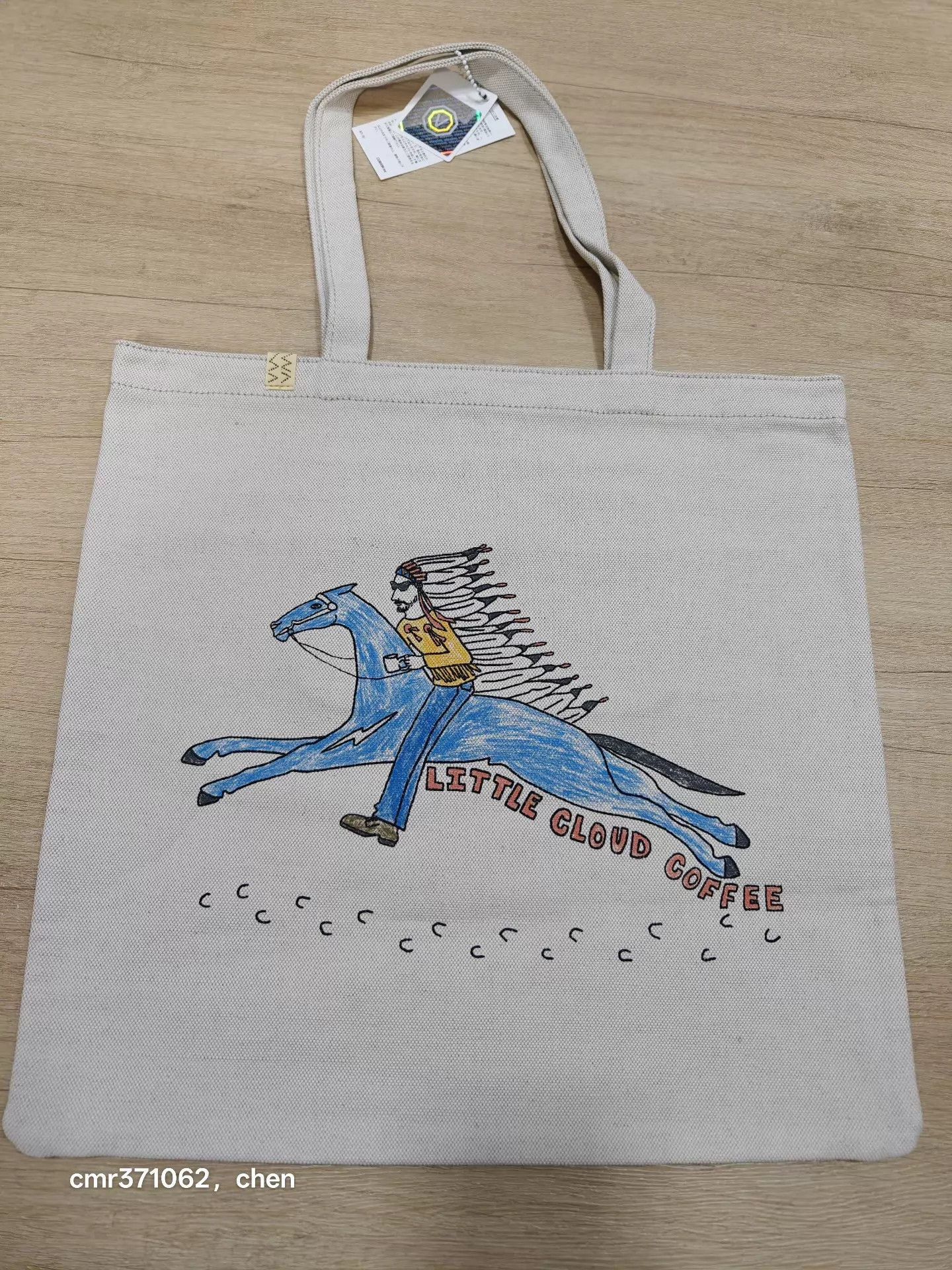 Visvim Canvas Tote Bag with Horse and Rider Print Size ONE SIZE - 1 Thumbnail