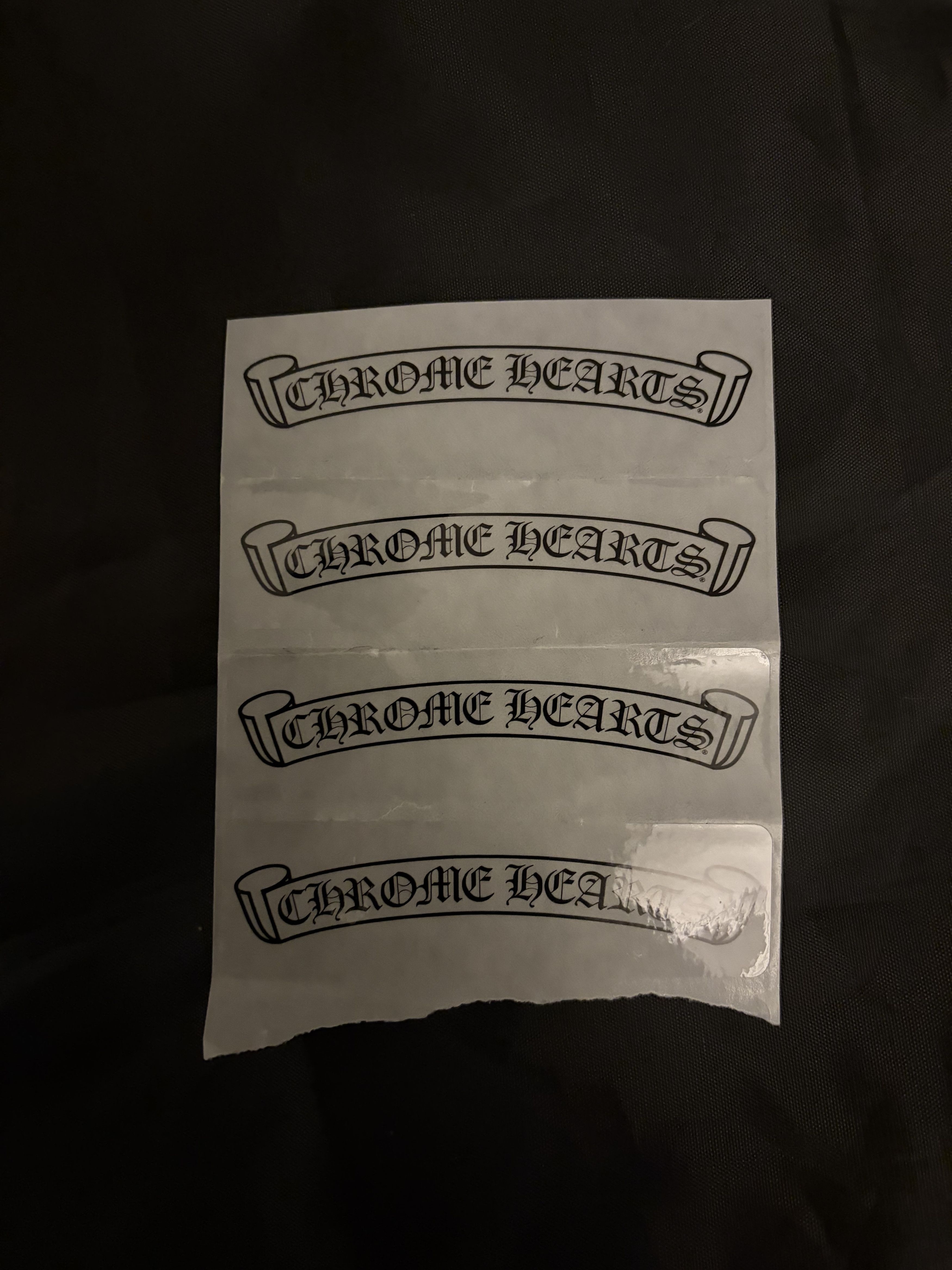 Chrome Hearts Chrome hearts sticker 2 pack | Grailed