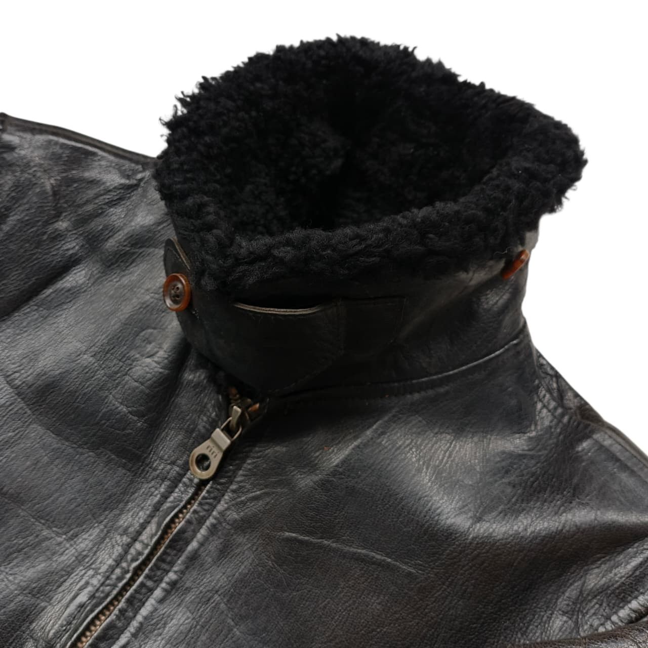 Japanese Brand Tabloid News G-1 Flight Leather Goat Skin Jacket Size US S / EU 44-46 / 1 - 4 Thumbnail