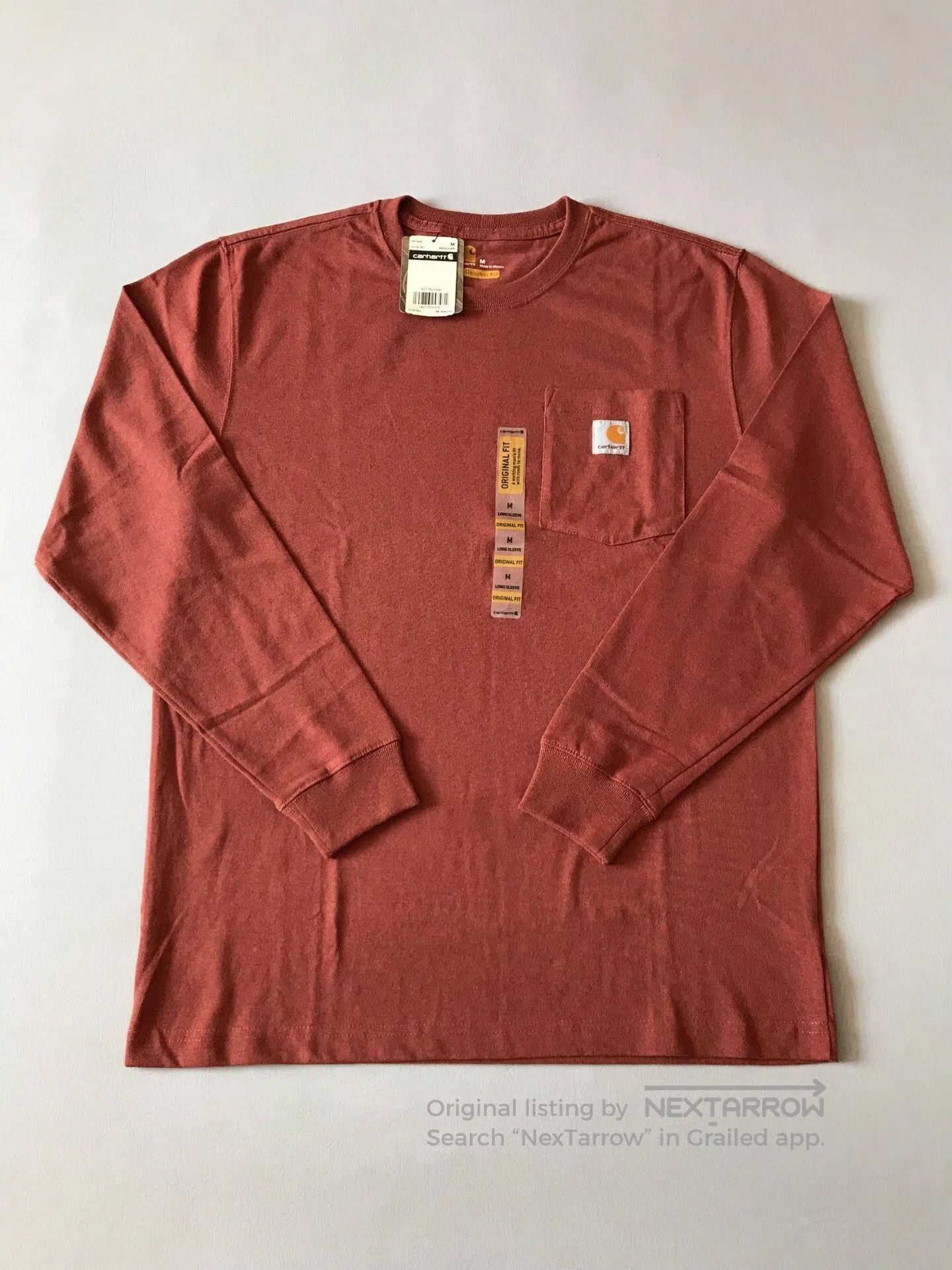 Carhartt Carhartt K126 R01 Barn Red Long Sleeve T. Size US M / EU 48-50 / 2 - 1 Thumbnail