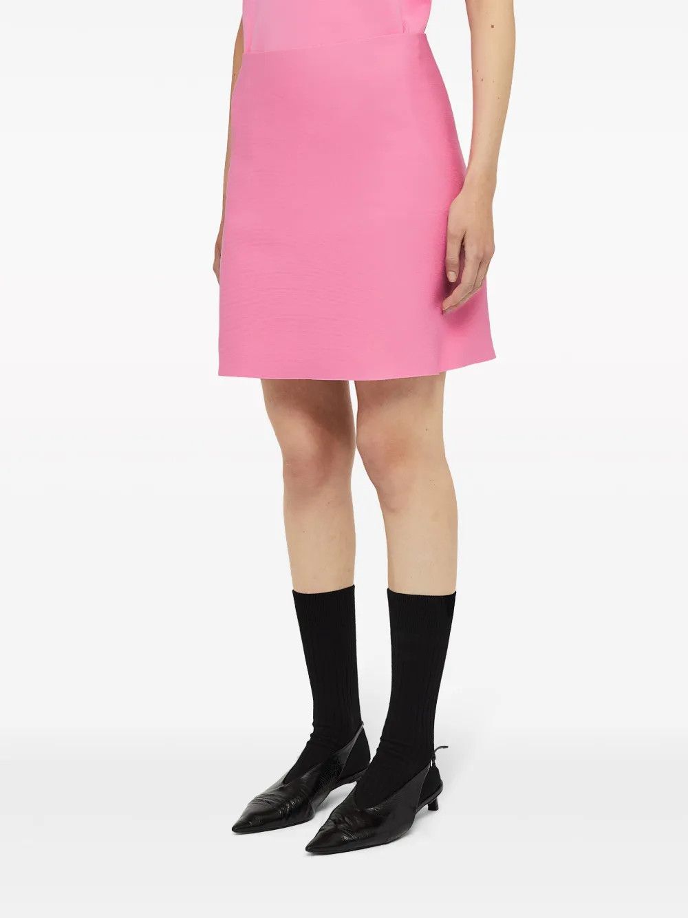 Jil Sander o1y1025 Mini Skirt in Pink Size 27" / US 4 / IT 40 - 3 Thumbnail