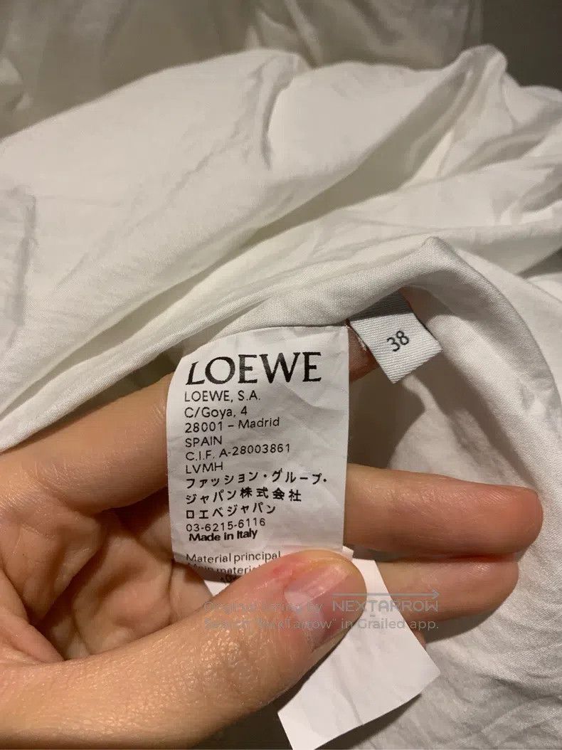Loewe Loewe White frilled puffed sleeve blouse Size XS / US 0-2 / IT 36-38 - 6 Thumbnail