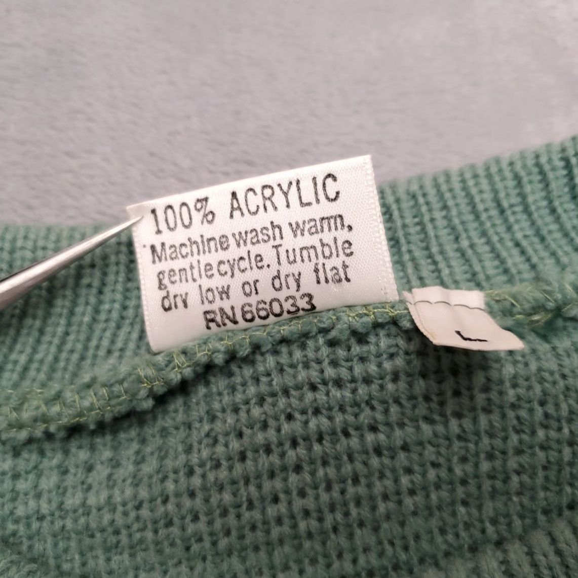 Vintage VINTAGE FDS Sweater Men L Green Diamond Geometric Grandpa Core Boxy Y2K 90s Crew Neck Knit Pullover Casual Mens Size US L / EU 52-54 / 3 - 4 Thumbnail