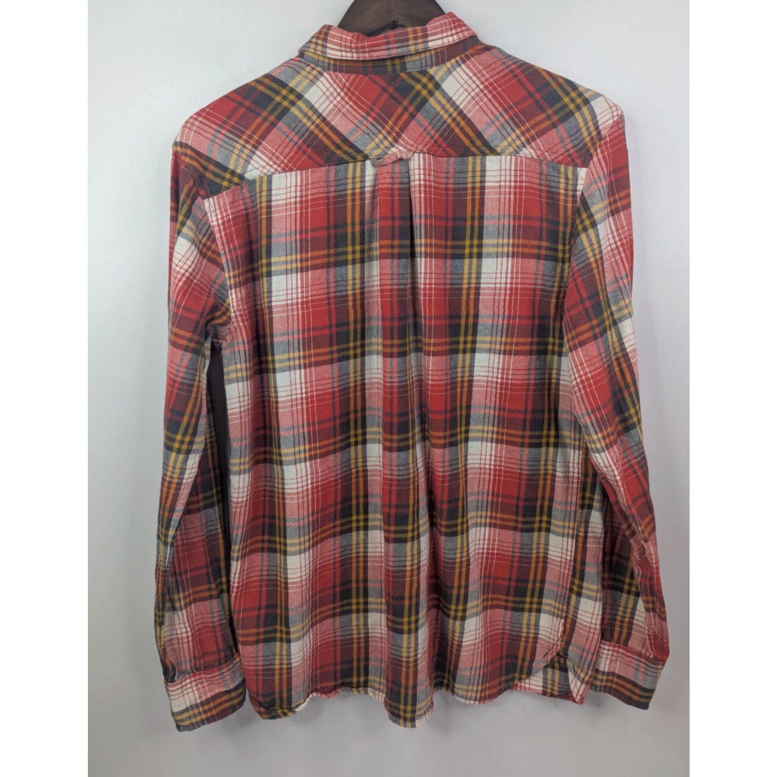 Levi's Levi's Button Red Western Plaid Flannel Shirt Long Sleeve Men's Medium Size US M / EU 48-50 / 2 - 3 Thumbnail