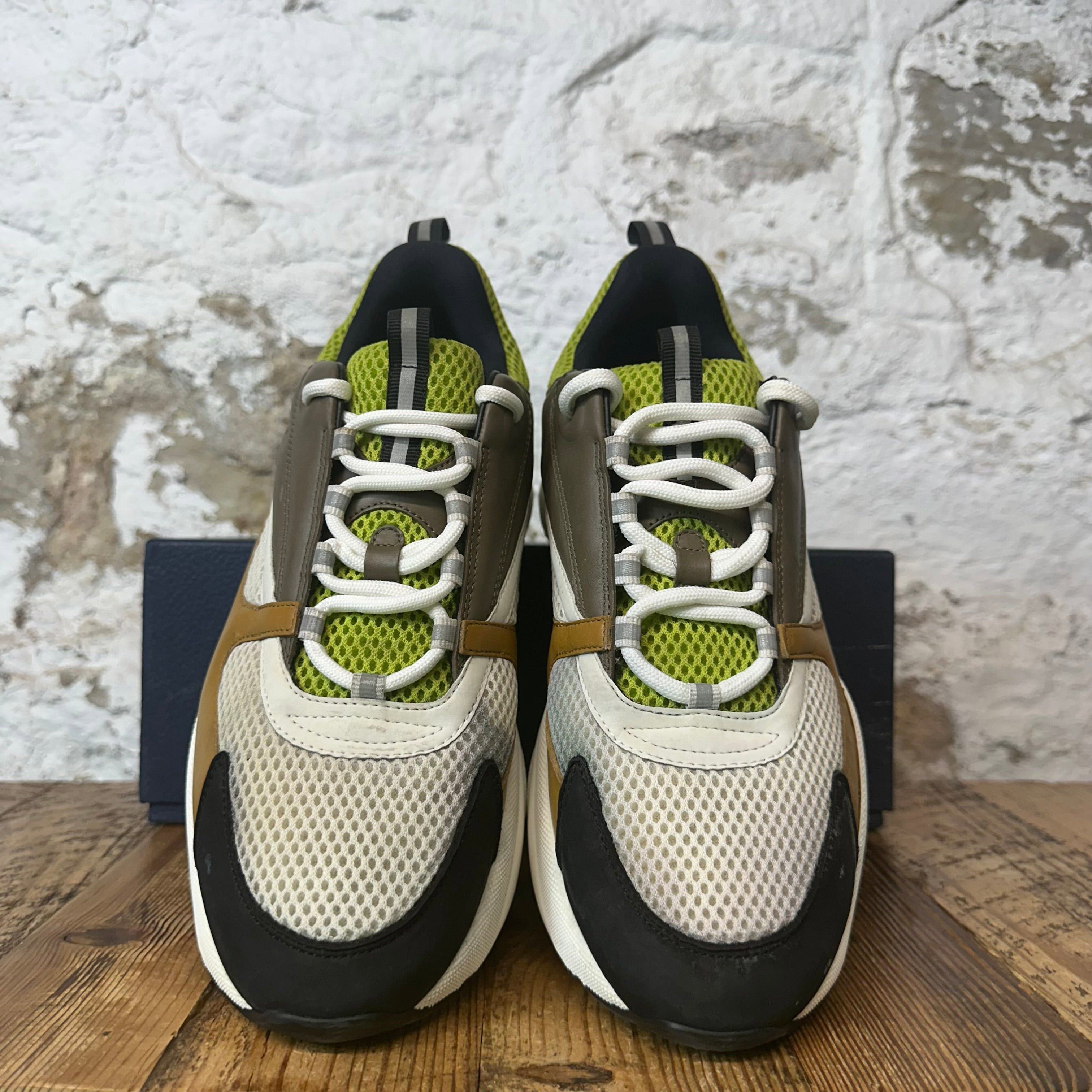 Dior Dior B22 Brown White Green Sneaker Sz 12 (45) Size US 12 / EU 45 - 3 Thumbnail