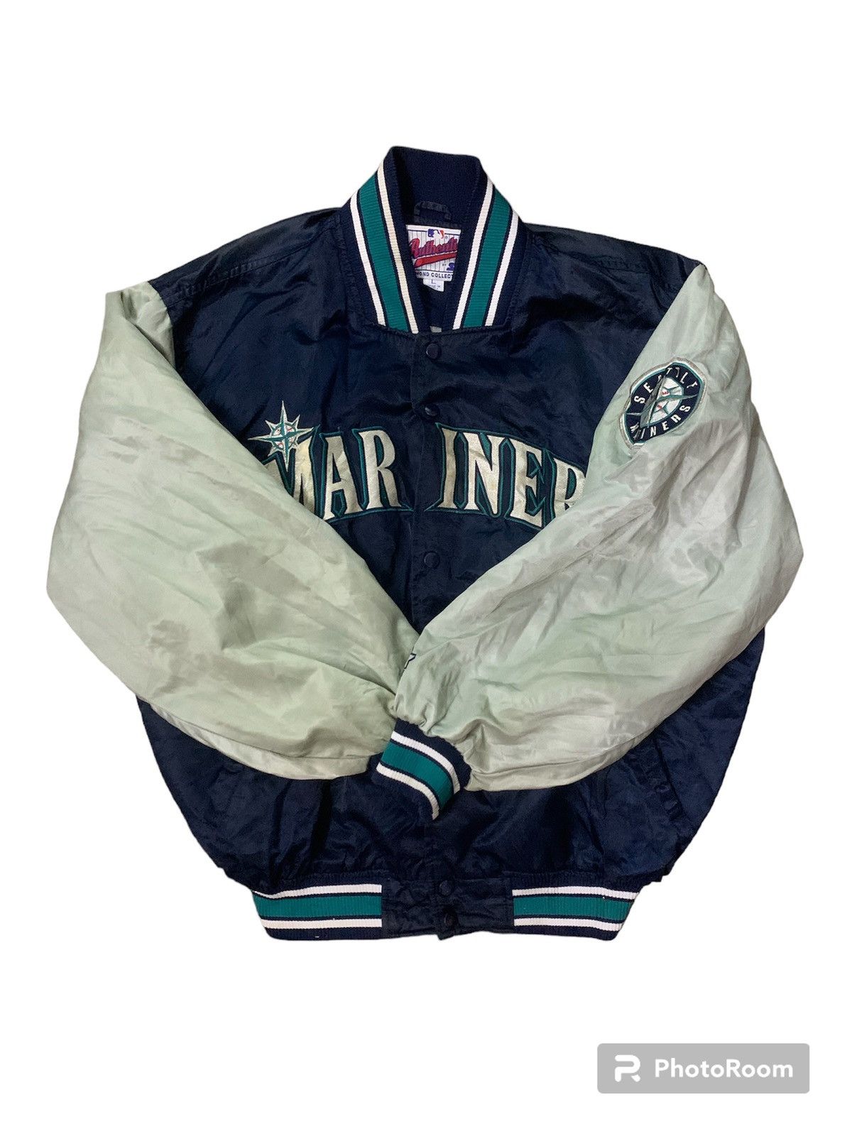 MLB × Starter × Vintage Seatle Mariners Baseball Jacket Size US L / EU 52-54 / 3 - 1 Thumbnail