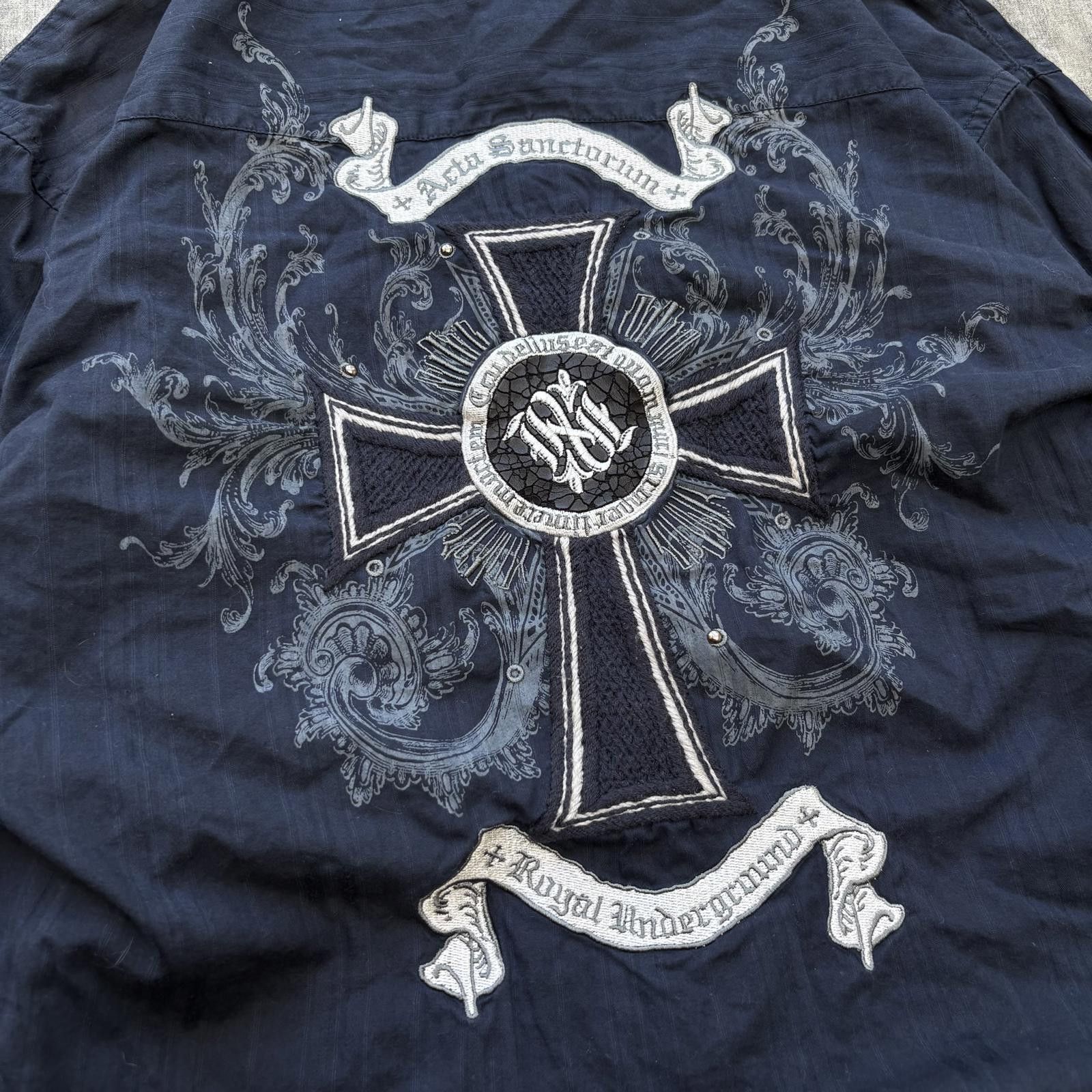 Royal Underground Vintage Y2K Royal Underground Affliction Button Up Shirt Size US XL / EU 56 / 4 - 5 Thumbnail