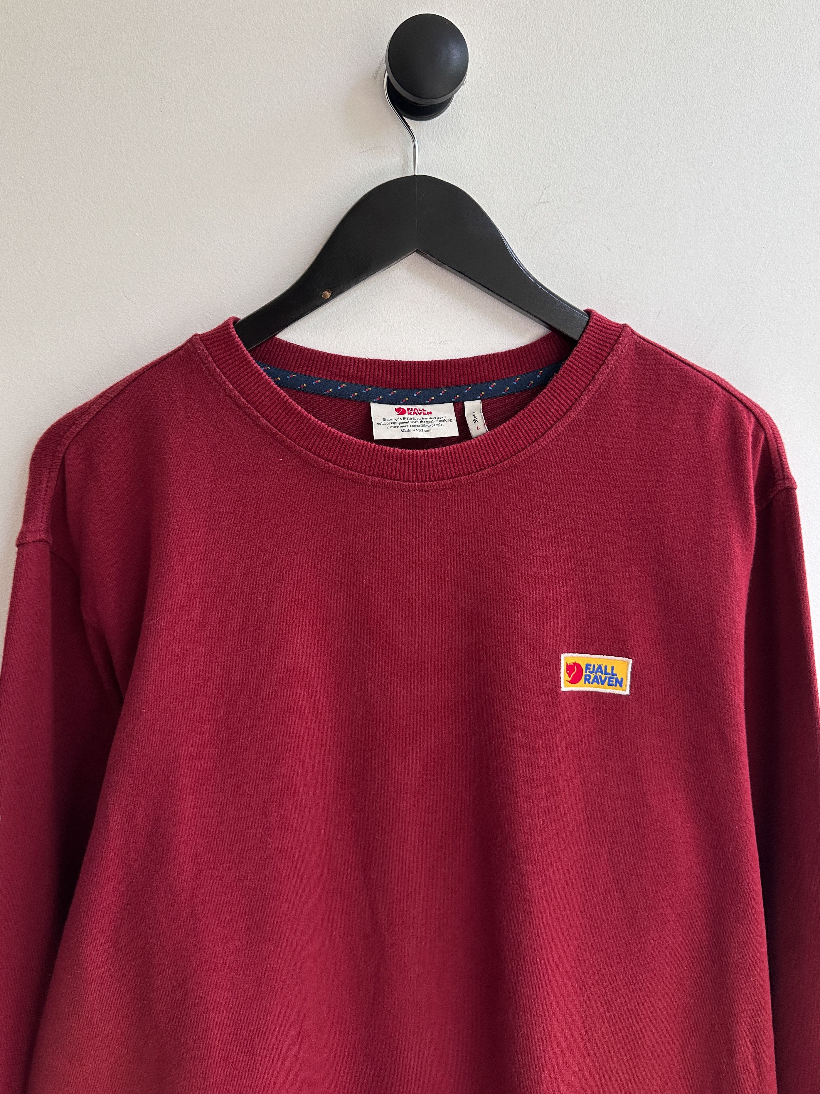 Fjallraven Fjallraven Vardag Red Sweatshirt Size US L / EU 52-54 / 3 - 2 Thumbnail