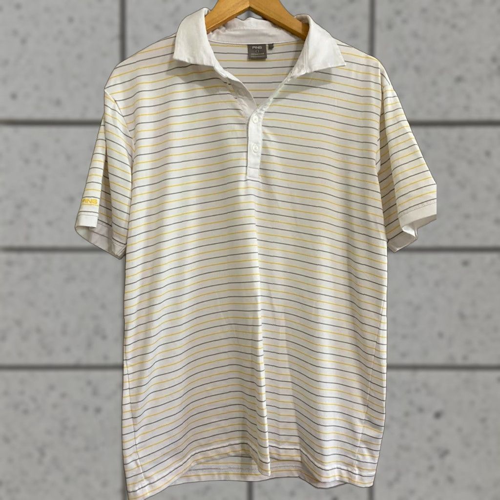 Vintage Ping Sensorcool Polo Shirt Mens L White Short Sleeve Quick Dry Stretch Golf Size US L / EU 52-54 / 3 - 1 Thumbnail