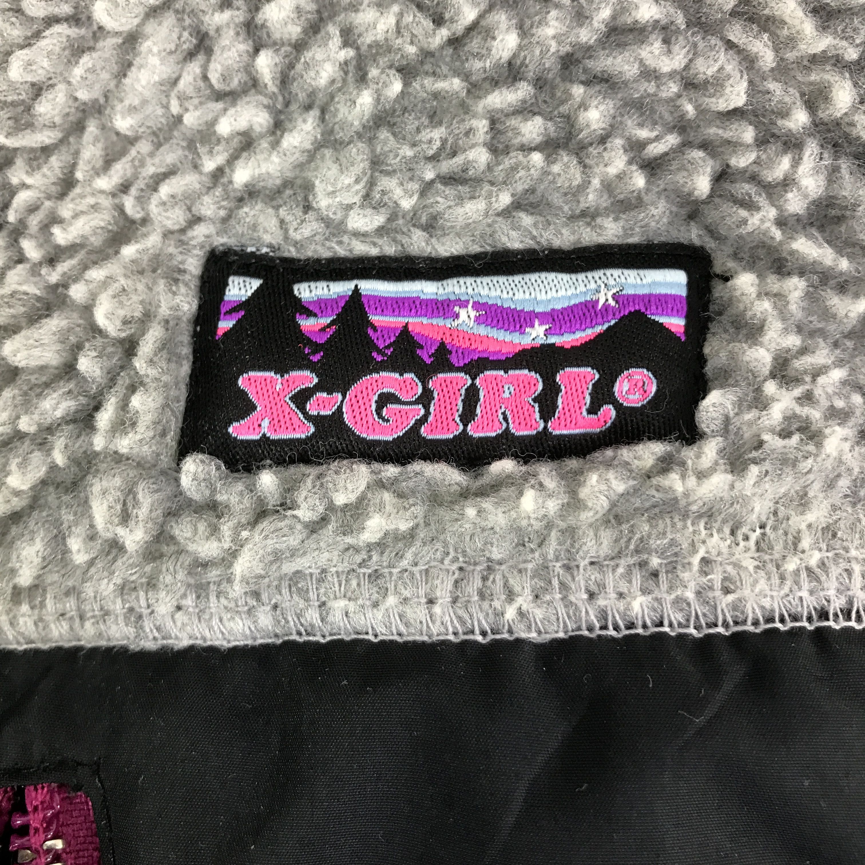 Japanese Brand X-Girl Fleece zipper jacket K110B14 Size US M / EU 48-50 / 2 - 9 Thumbnail