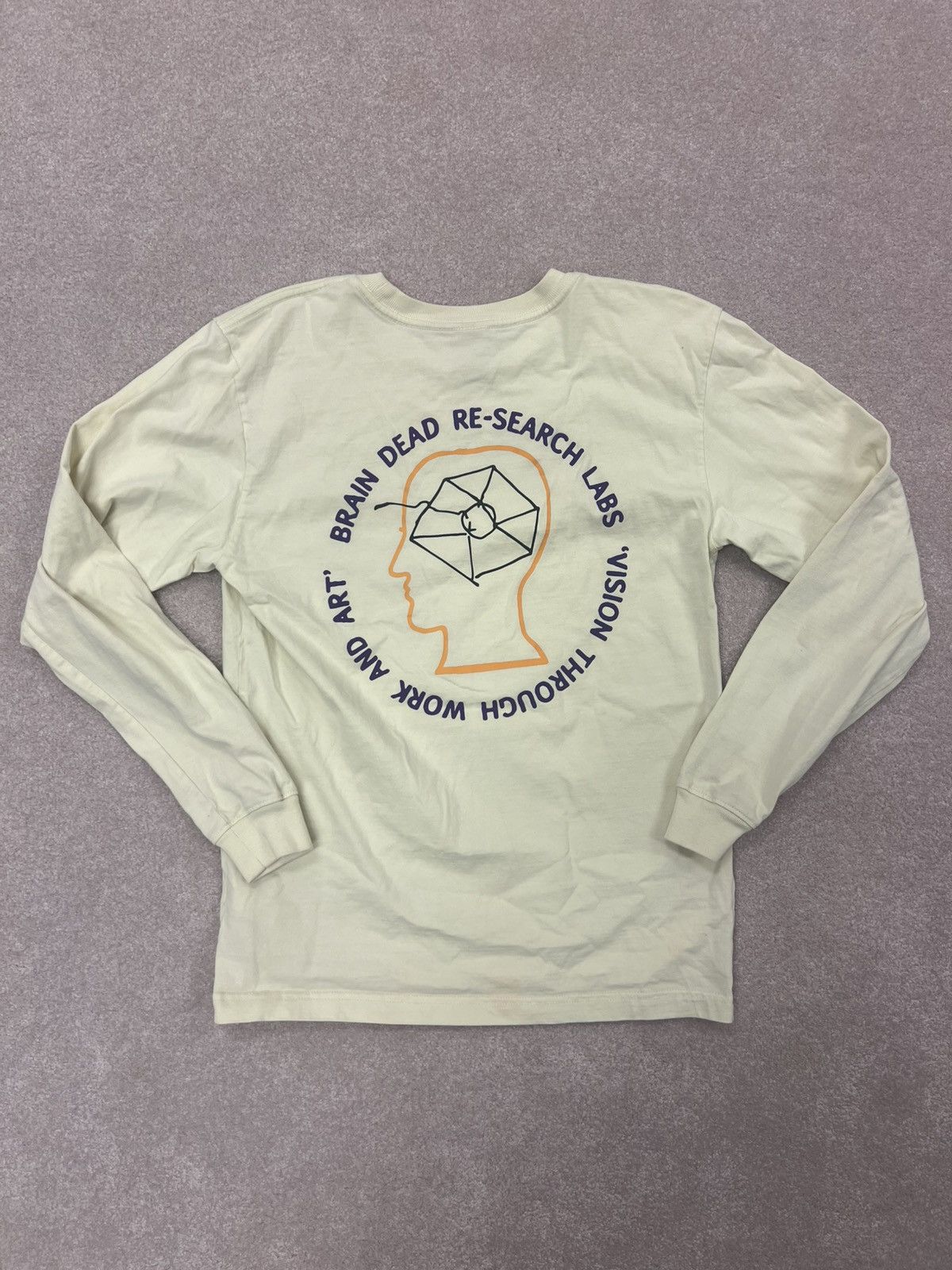 Brain Dead × The North Face The North Face x Brain Dead Small Long Sleeve Tee Cream Size US S / EU 44-46 / 1 - 5 Thumbnail