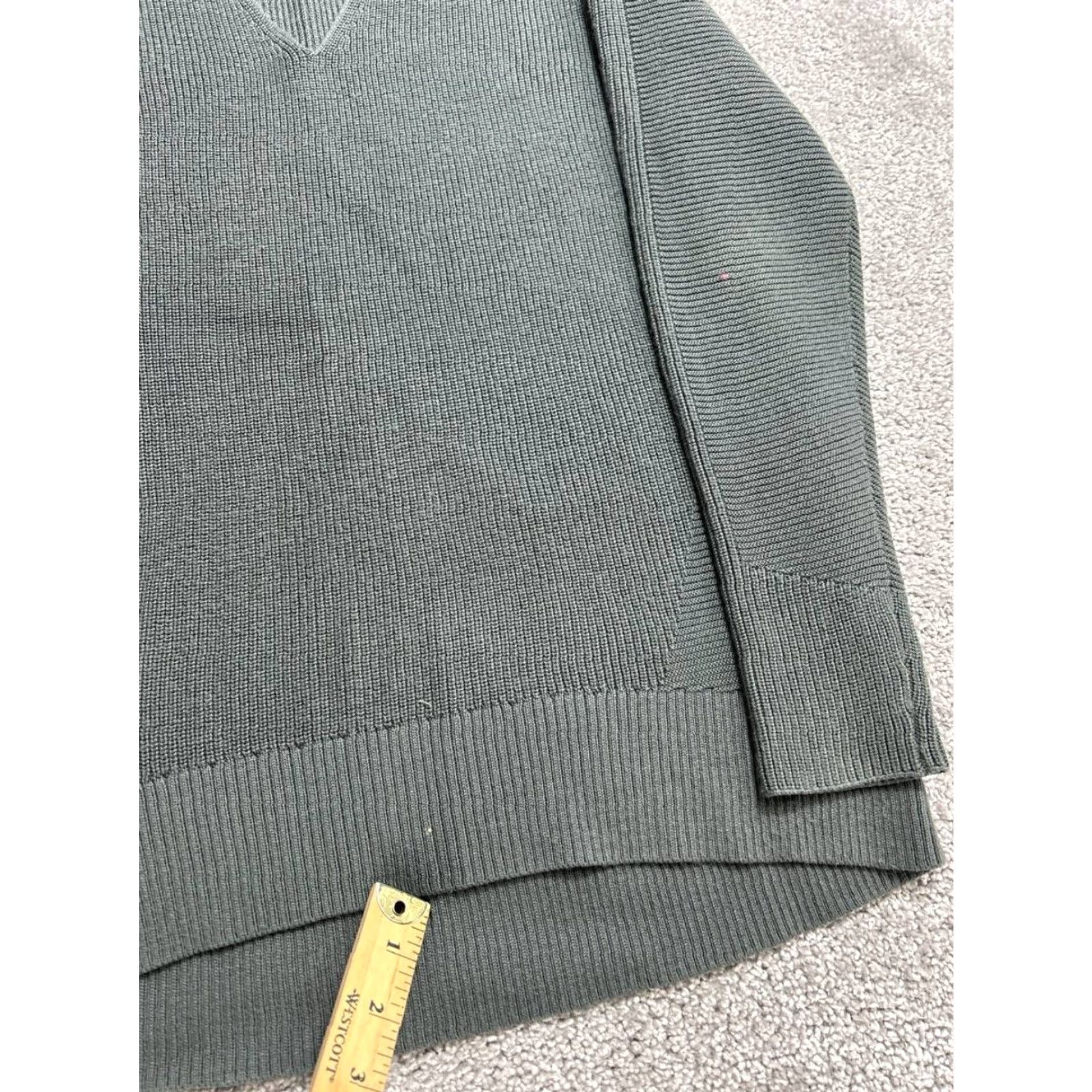 Athleta Athleta Sweater Shirt Womens S Gray Merino Knit V-Neck Pullover Knitwear Lightweight Casual Winter Fall Spring Size S / US 4 / IT 40 - 7 Thumbnail