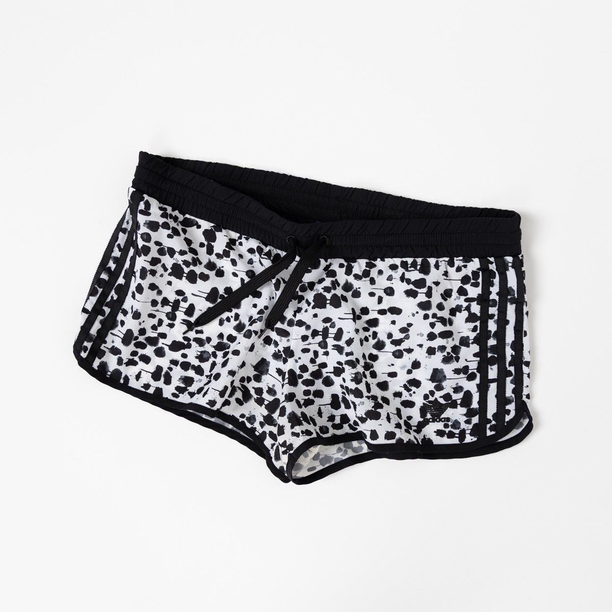 Adidas Adidas Womens Black White Athletic Shorts Running Training Size 38" / US 16 / IT 52 - 2 Thumbnail