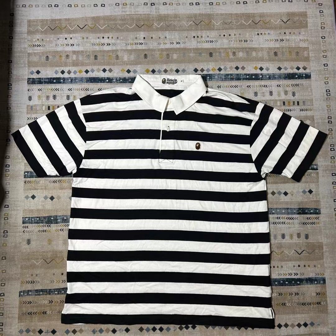 image of Bape Polo Tee in Black, Men's (Size XL)