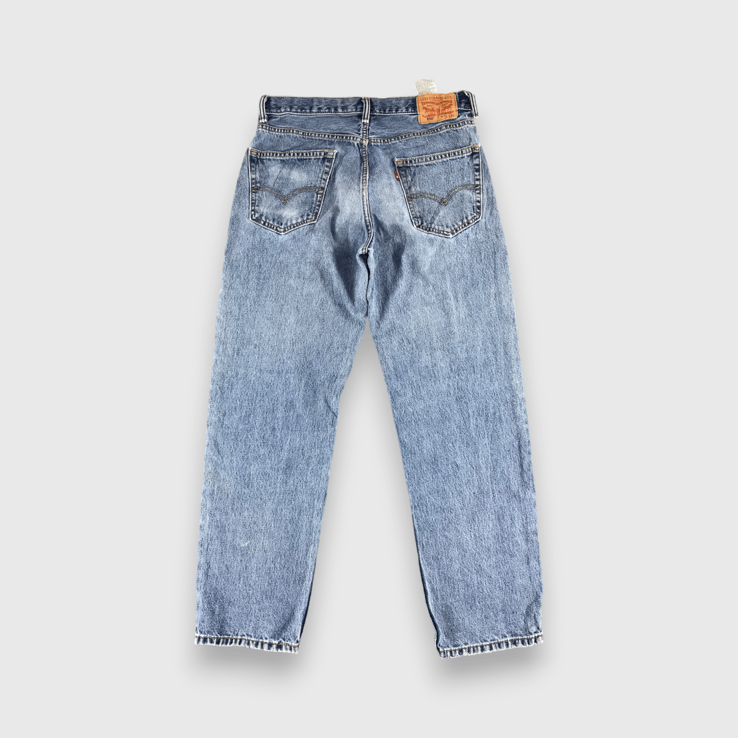 Levi's Vintage Levis 550 Jeans Blue Wash Denim -J590 Size US 32 / EU 48 - 2 Thumbnail