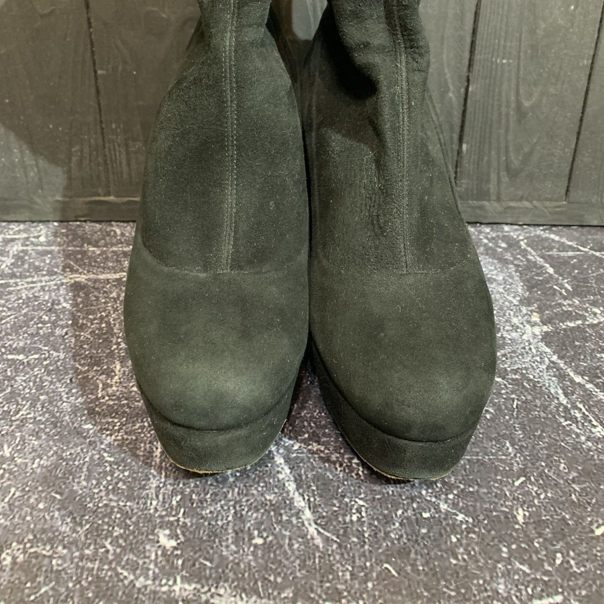 Miu Miu Miu Miu Women’s Black Suede Heels Size 39 Size US 9 / IT 39 - 5 Thumbnail