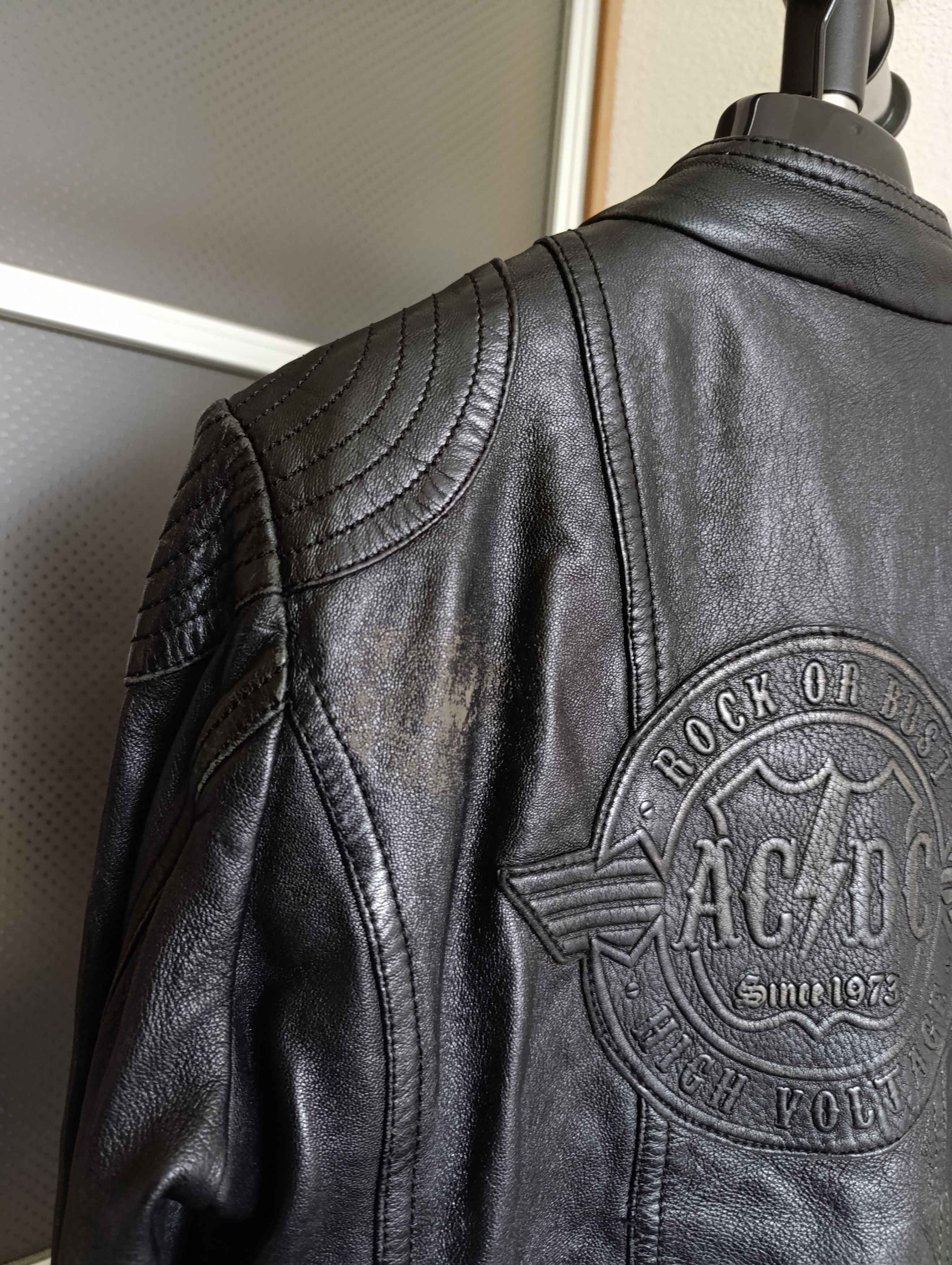 AC/DC EMP SIGNATURE COLLECTION WOMENS LEATHER BIKER JACKET AC/DC Size L / US 10 / IT 46 - 4 Thumbnail