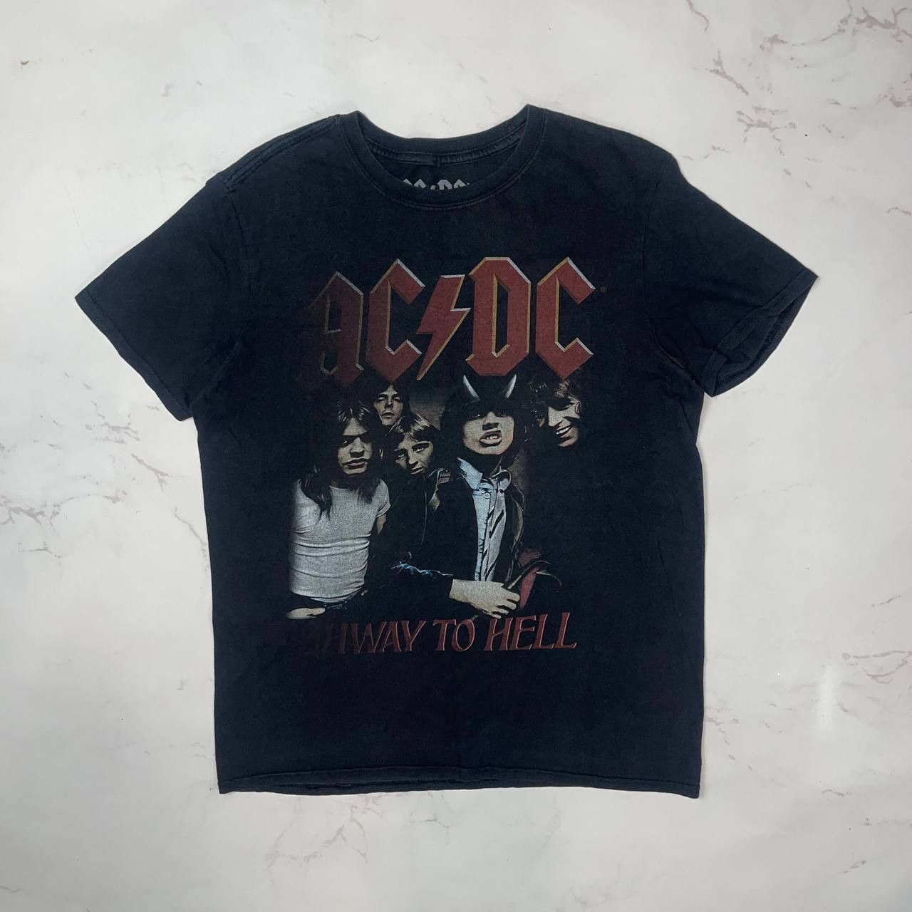 Vintage Vintage AC/DC Highway To Hell Rock Band Graphic T Shirt Tee Size US M / EU 48-50 / 2 - 2 Thumbnail