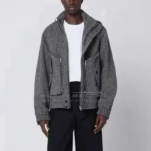 Dries Van Noten Dries Van Noten Gray Wool Jacket Size US L / EU 52-54 / 3 - 6 Thumbnail