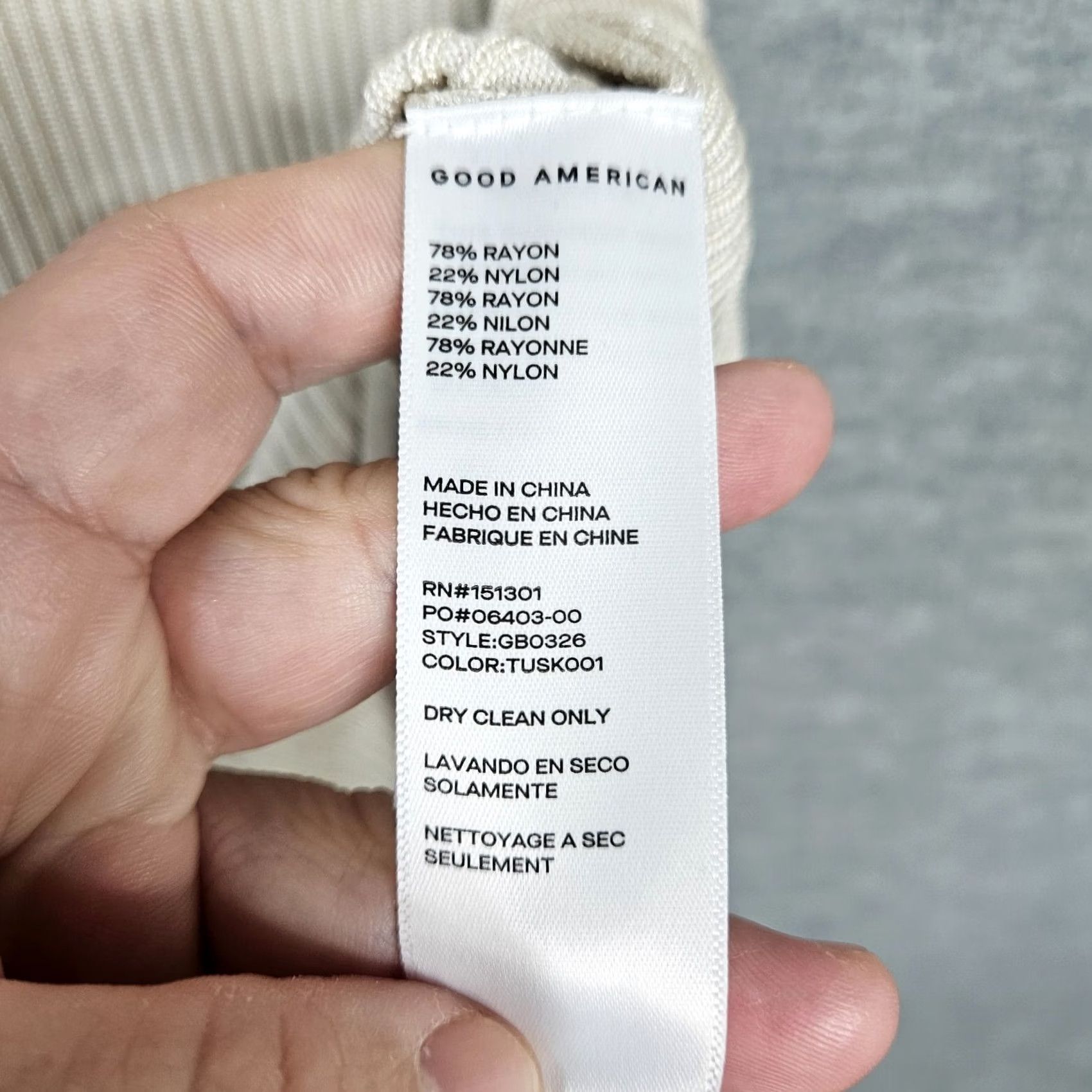 Good American Good American Ivory Ribbed Mock Neck Knit Bodysuit Size 3 Women’s Short Sleeve Cotton Blend Regular Slim? (Note: cannot add speculative keywords) Size XS / US 0-2 / IT 36-38 - 6 Thumbnail